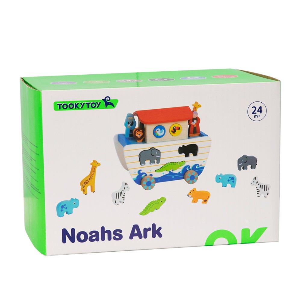 Multi - Tooky Toy - Wooden Noahs Ark - 5