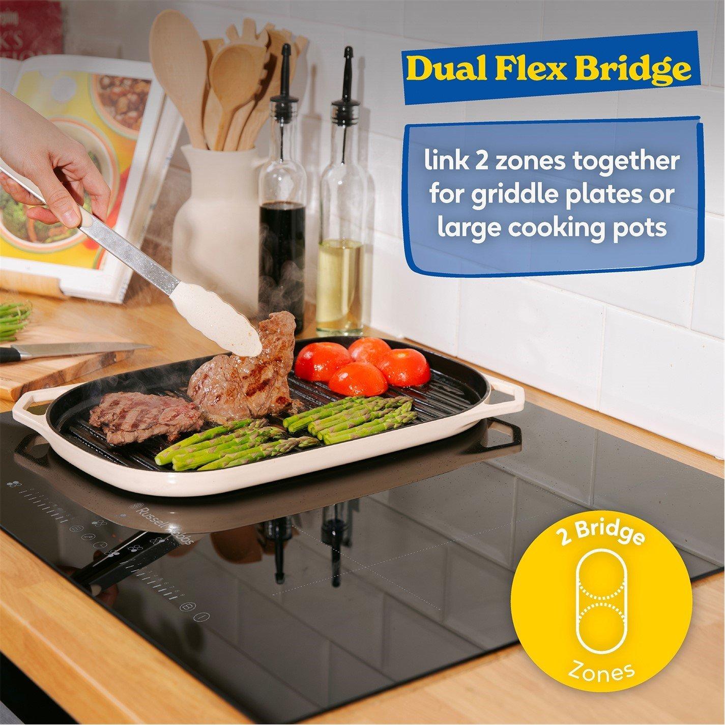 Black - Russell Hobbs - RH60IH2B413B 60cm Induction Hob Black - 4