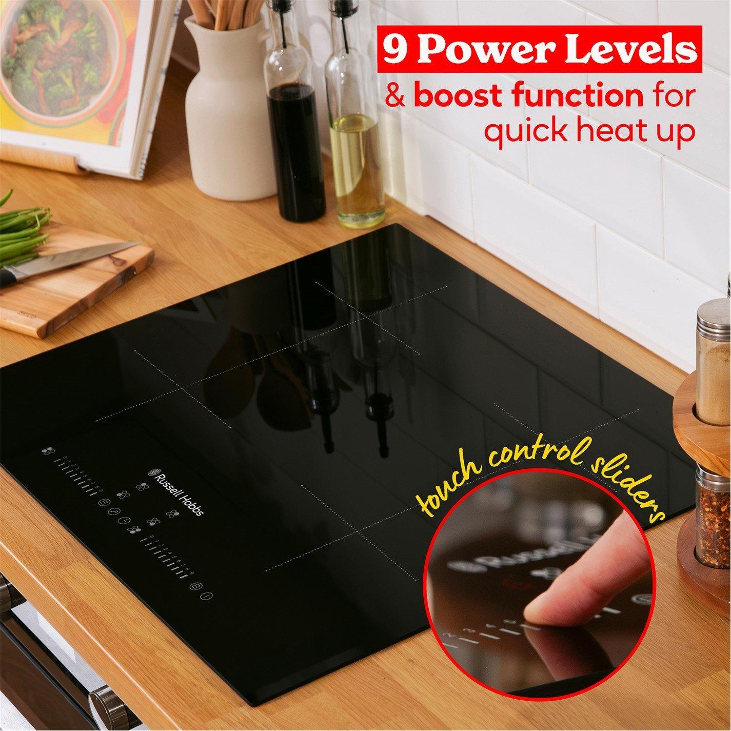 Black - Russell Hobbs - RH60IH2B413B 60cm Induction Hob Black - 5