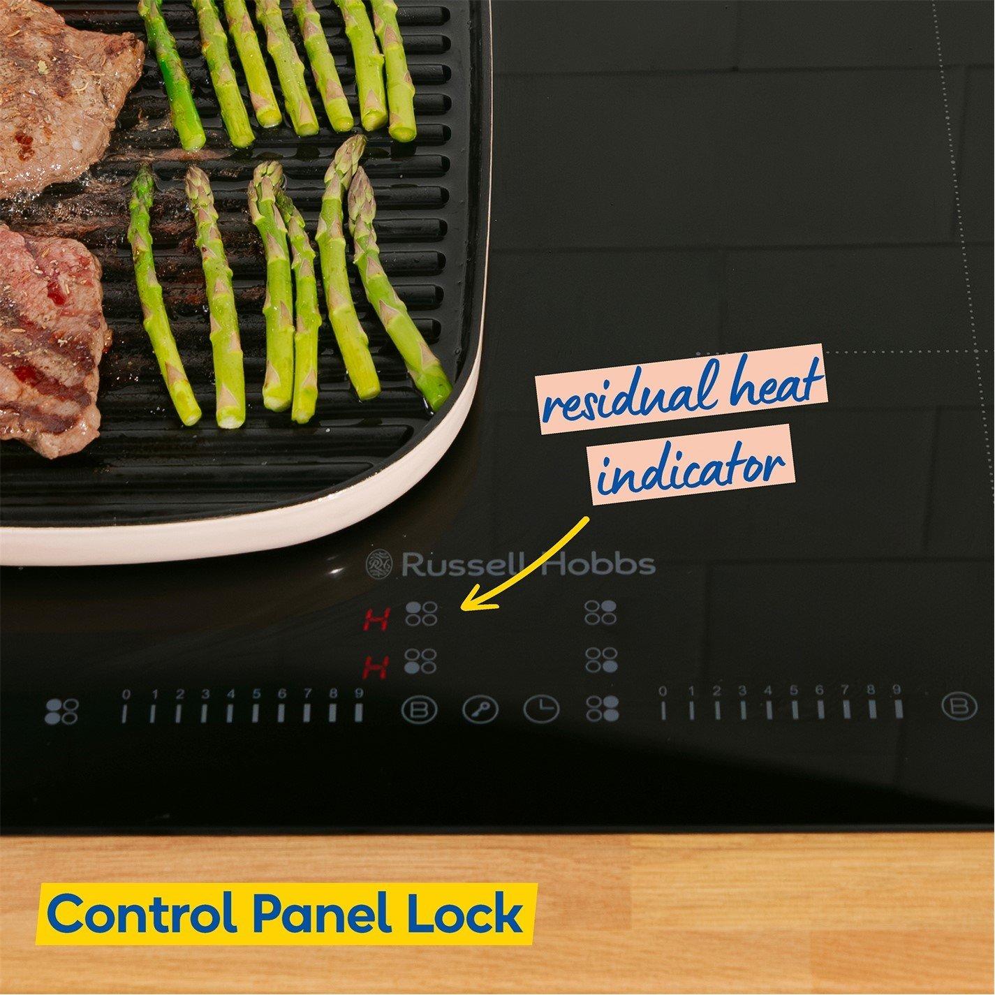 Black - Russell Hobbs - RH60IH2B413B 60cm Induction Hob Black - 7