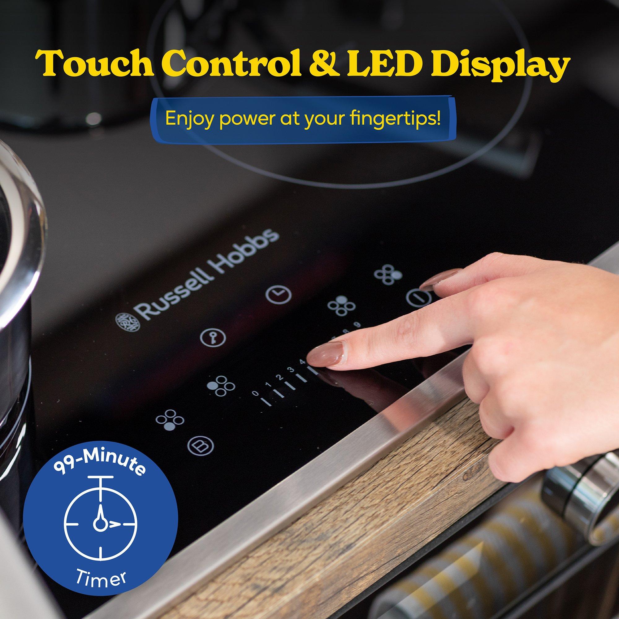 Black - Russell Hobbs - RH60IH413B 59cm 4 Zone Induction Hob in Black - 7