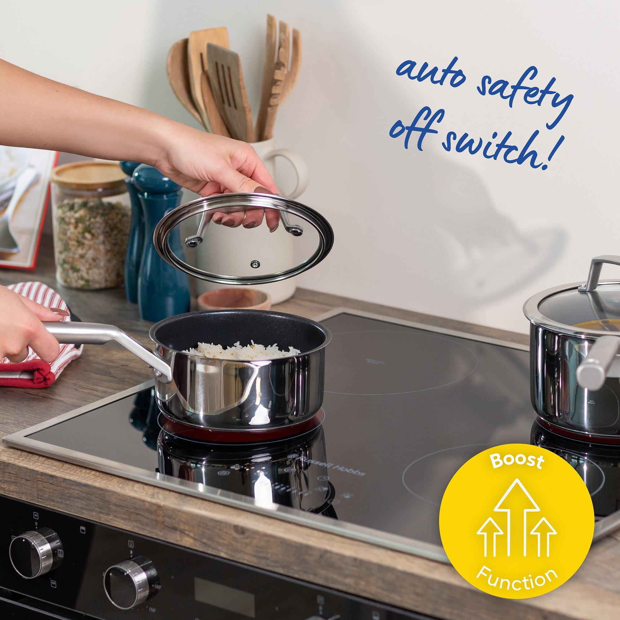 Black - Russell Hobbs - RH60IH413B 59cm 4 Zone Induction Hob in Black - 9