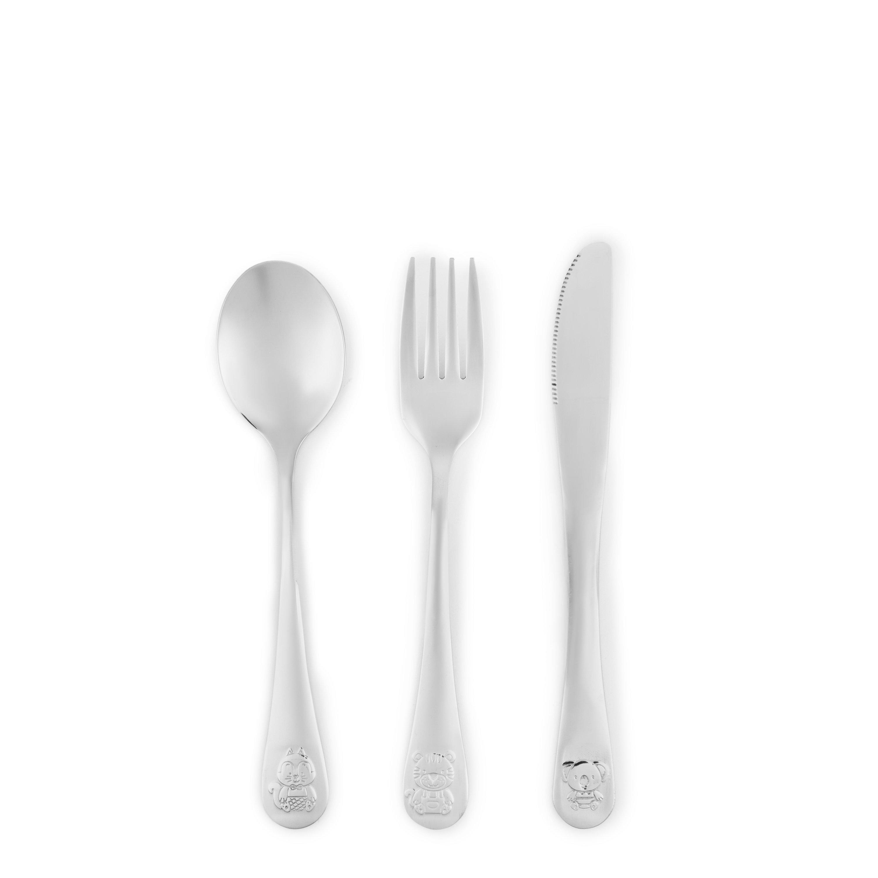 Animal Silver - Linea - Animal Children Cutlery Set - 1