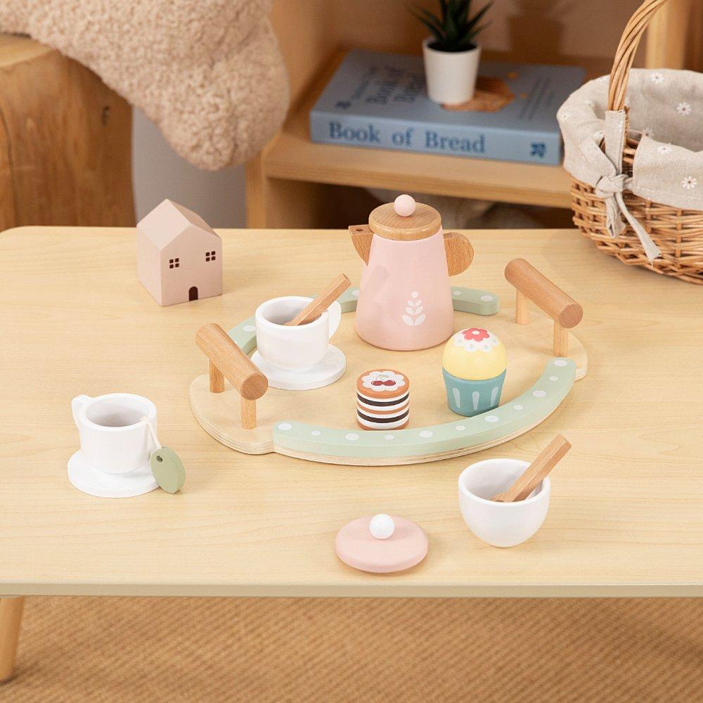 Multi - Tooky Toy - Wooden Tea Set - 3