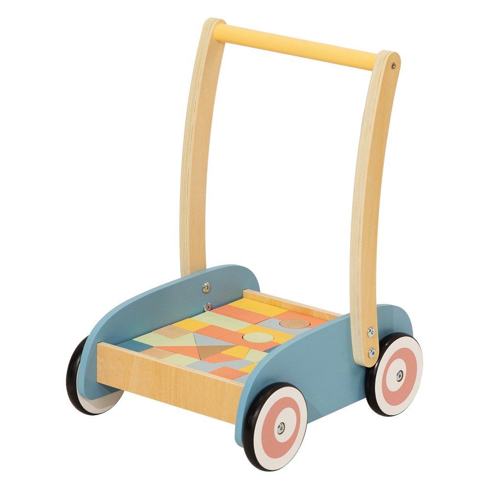 Multi - Tooky Toy - Wooden Block Baby Walker - 1