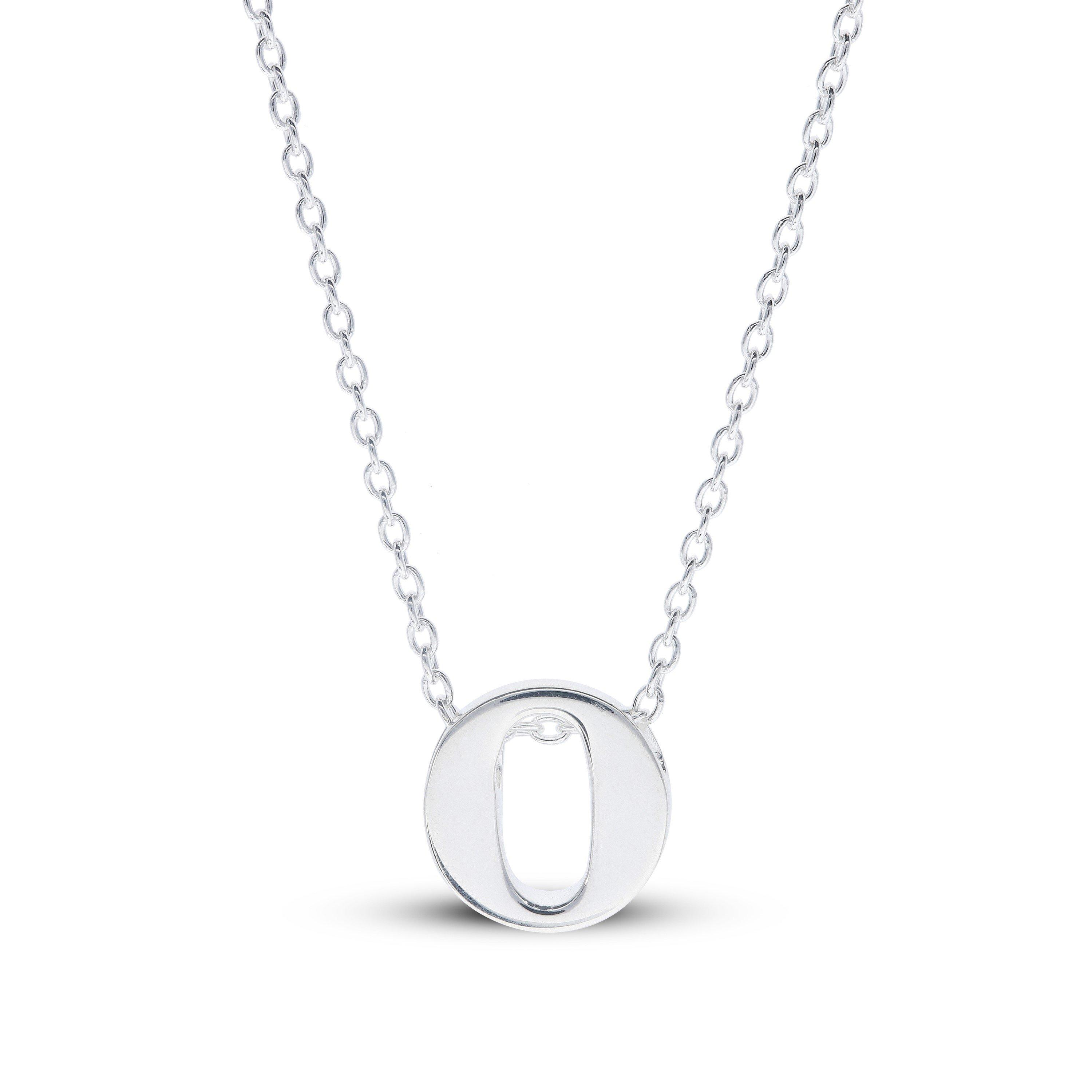 Silver - Be You - Sterling Silver lowercase Initial Necklace