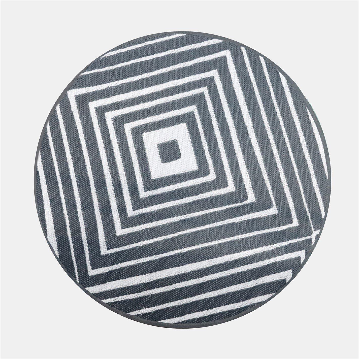 Aztec Diamond - Streetwize - Outdoor Rug - Round Aztec Diamond Pattern - 4