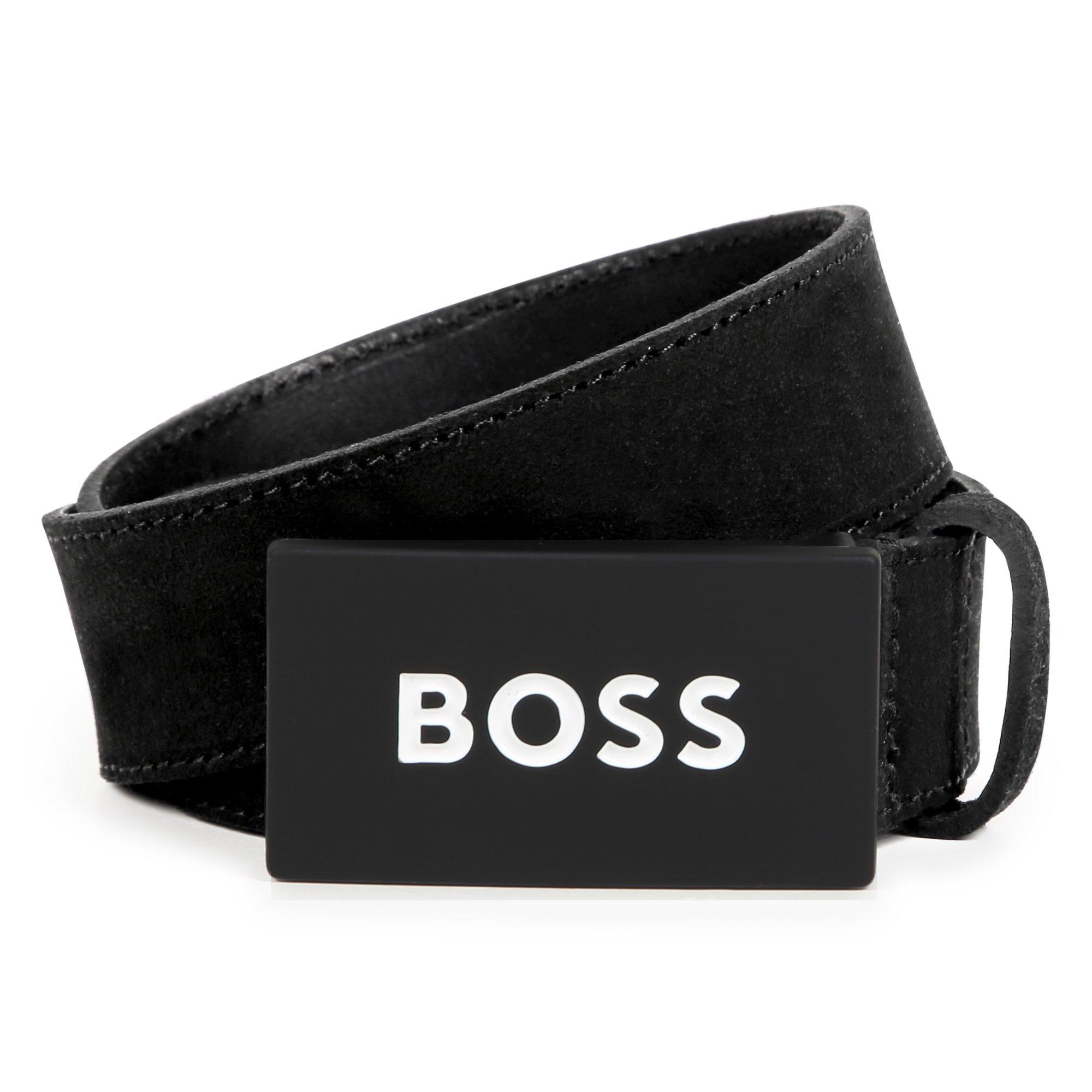 Black 09B - Boss - Kids' Faux Leather Belt - 1
