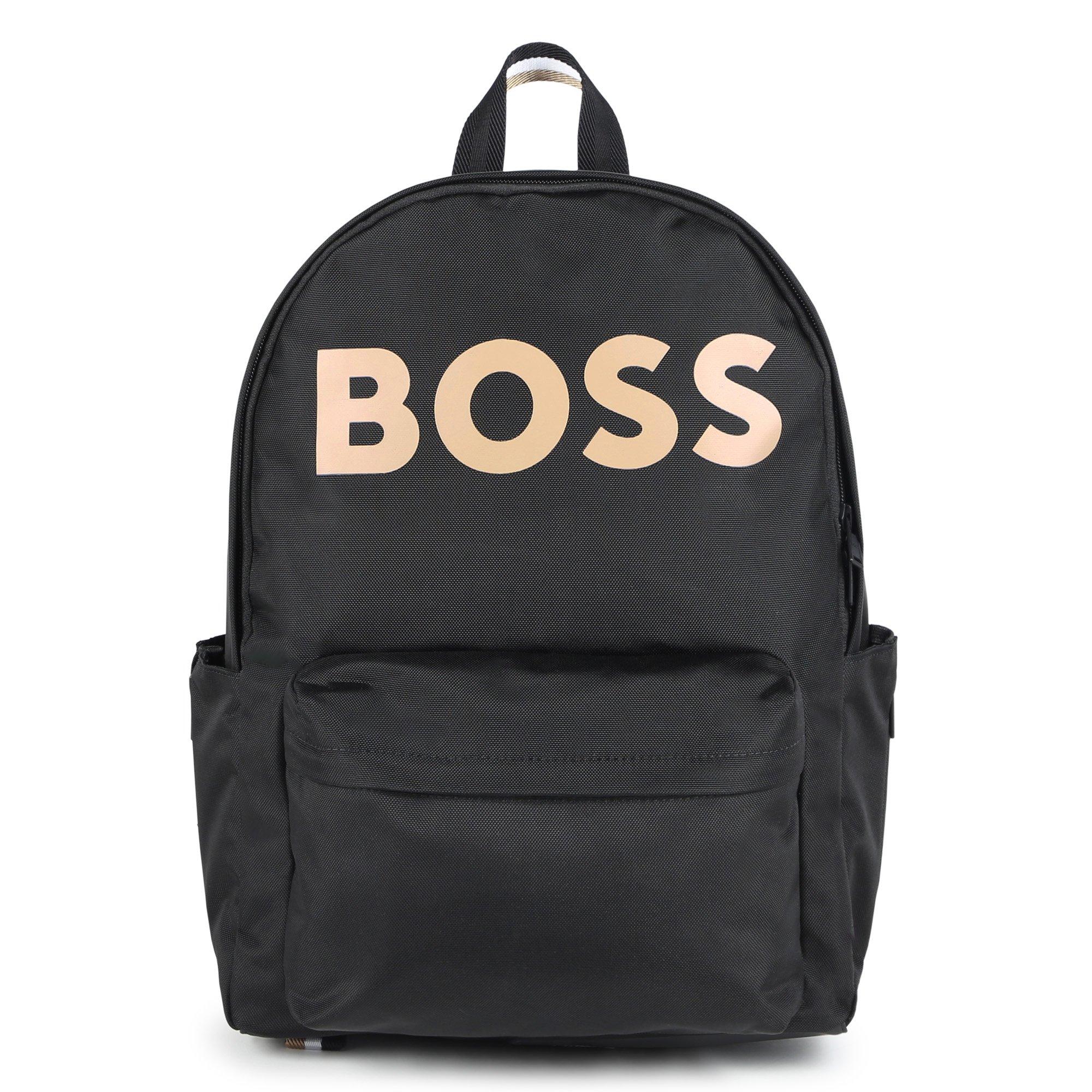Zwart 09B - Boss - Kids Logo Backpack, Logo Design - 1