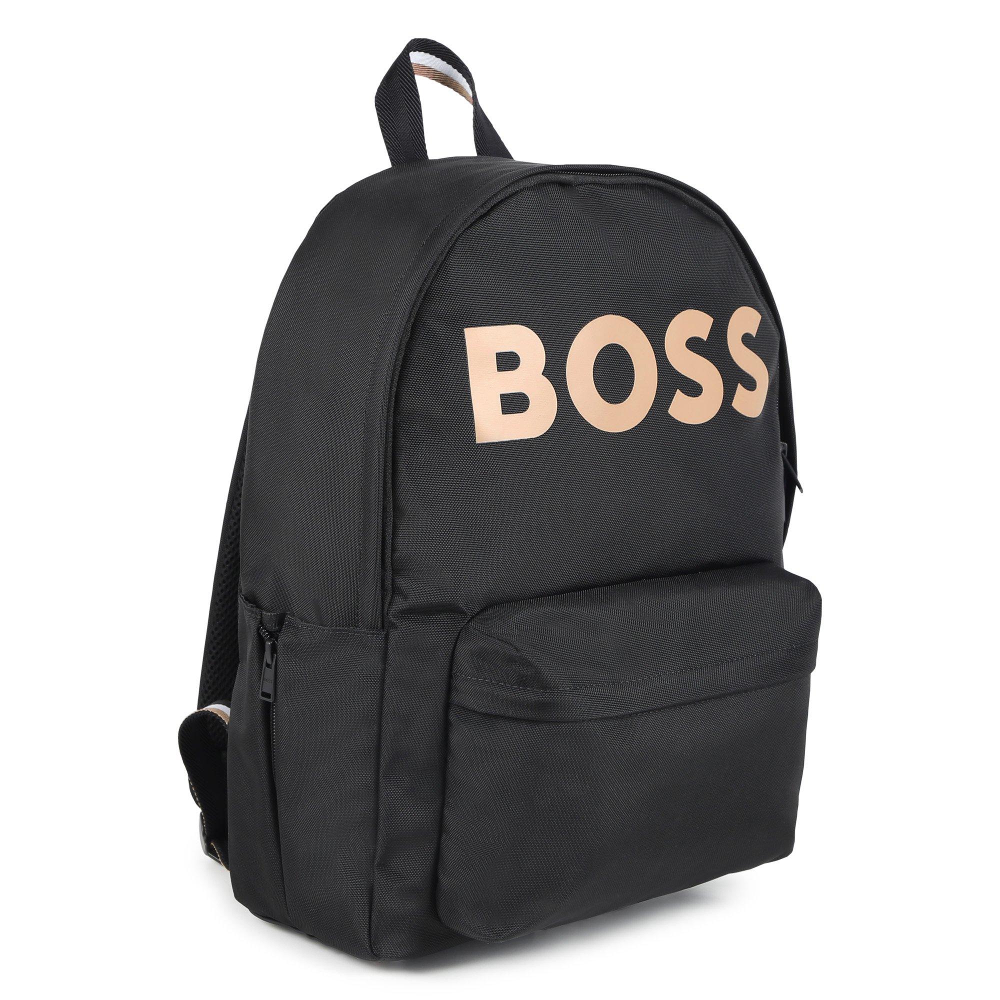 Zwart 09B - Boss - Kids Logo Backpack, Logo Design - 3