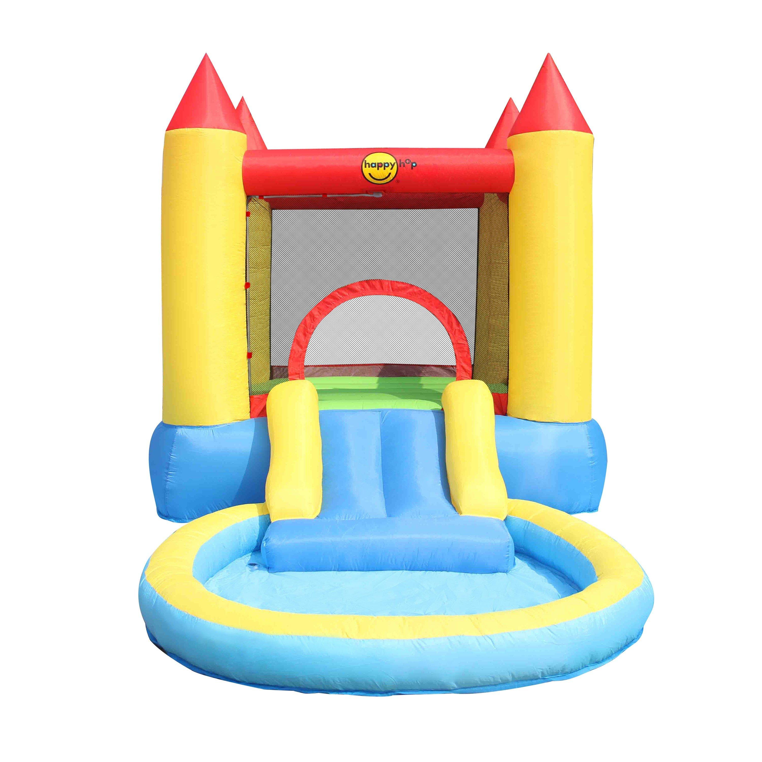 Multi - Happy Hop - Bouncy Castle with Pool and Slide - 2