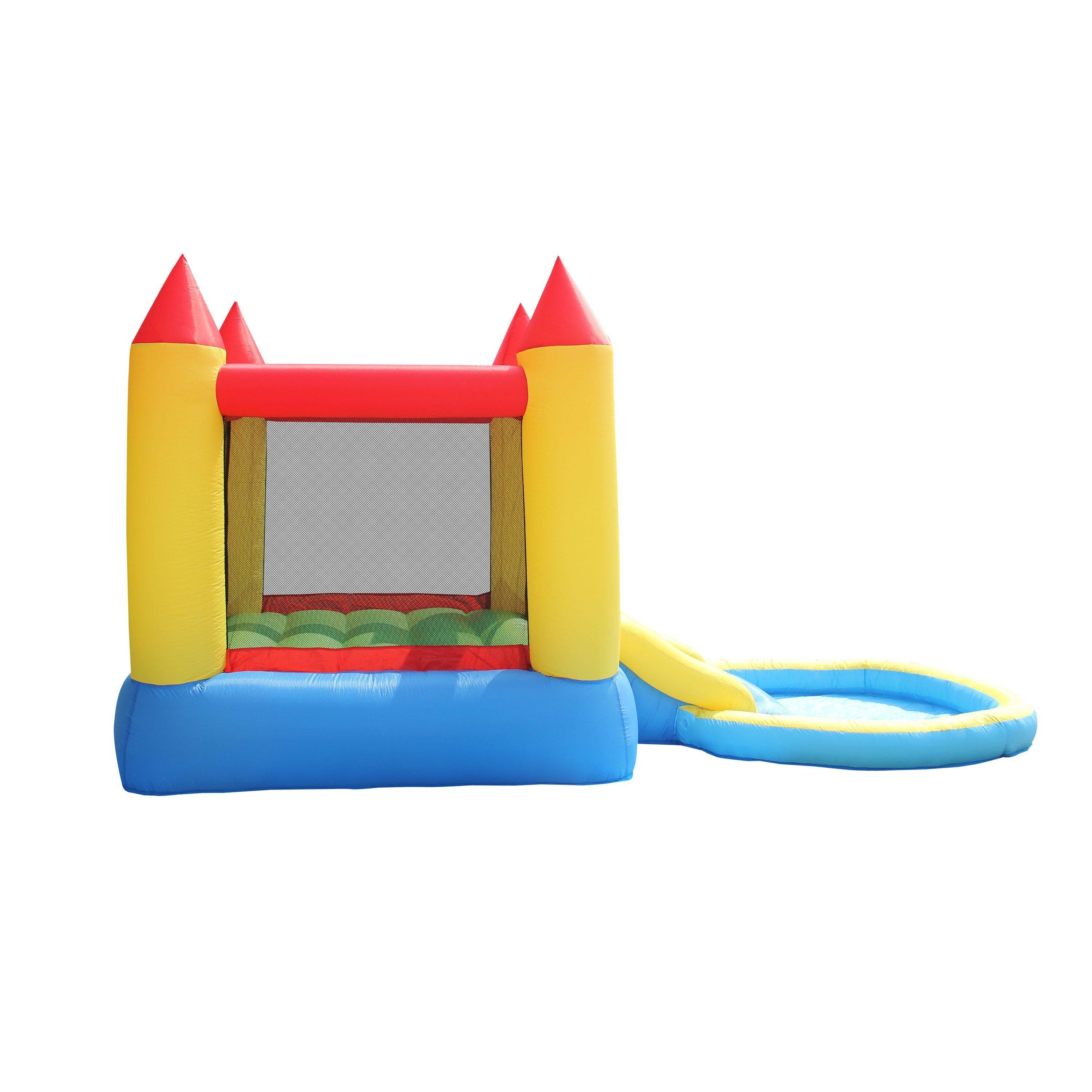 Multi - Happy Hop - Bouncy Castle with Pool and Slide - 3