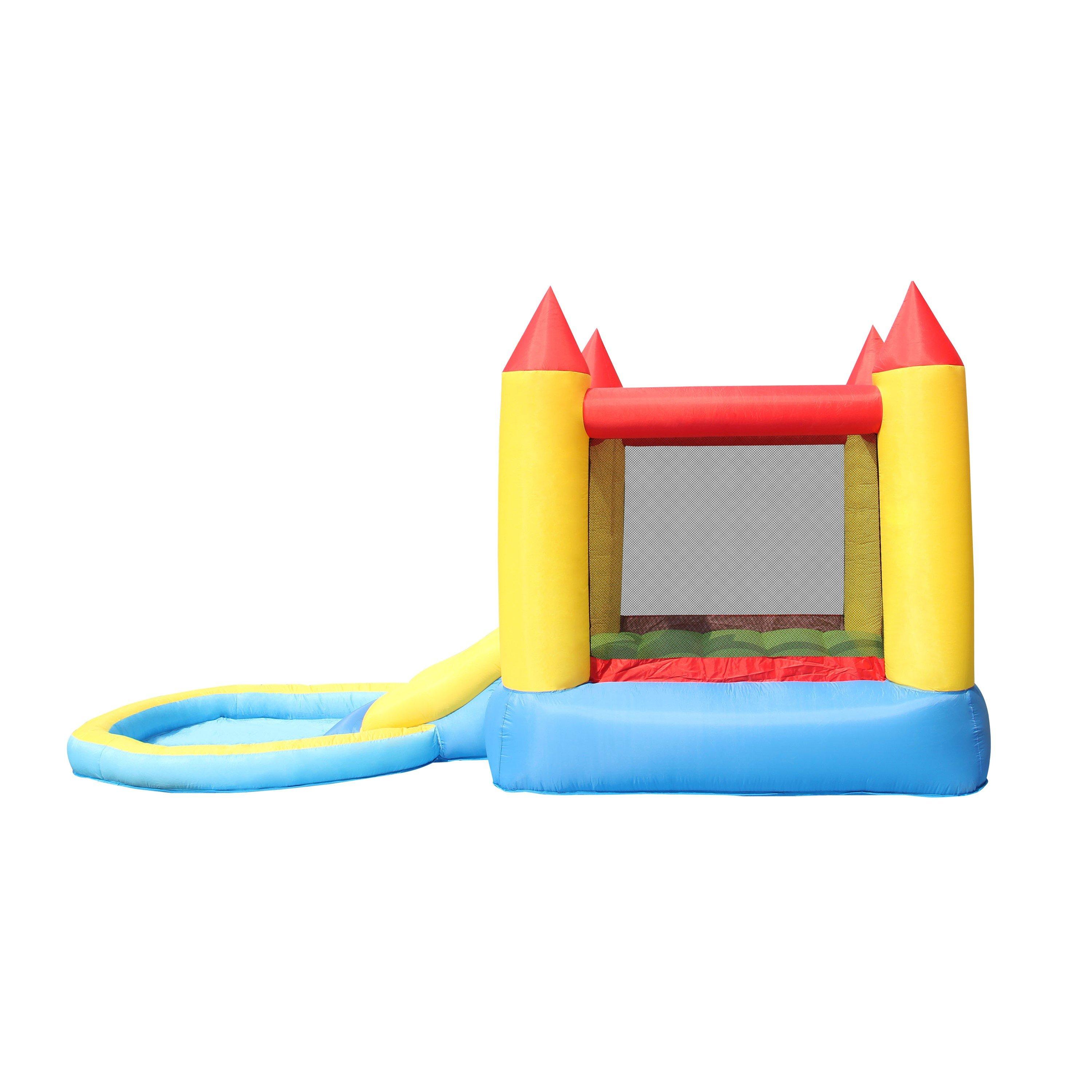 Multi - Happy Hop - Bouncy Castle with Pool and Slide - 4