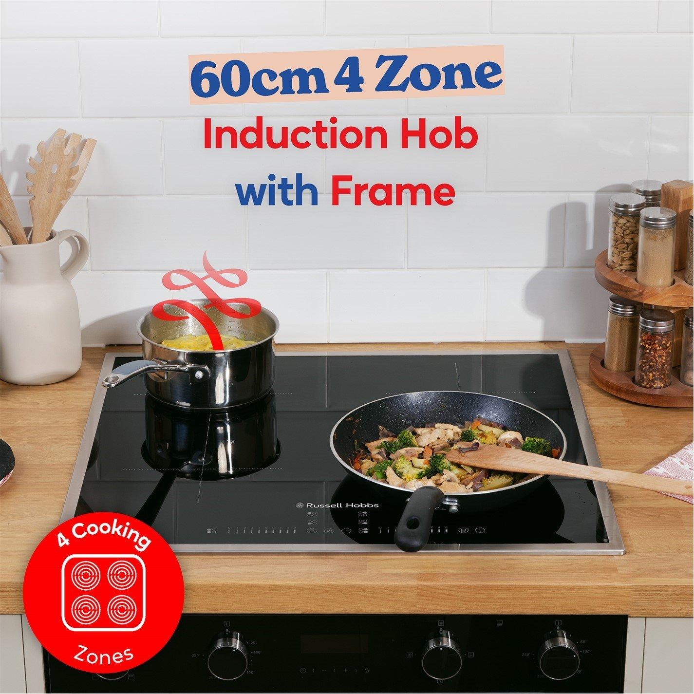 Black - Russell Hobbs - RH60IH2B414B 60cm Induction Hob Black - 2