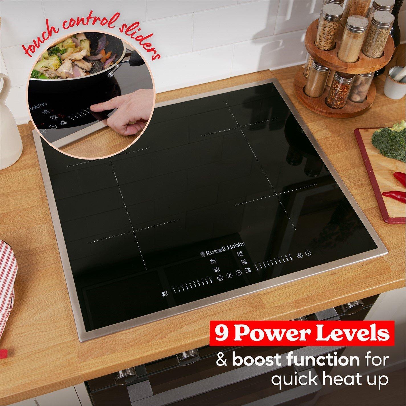 Black - Russell Hobbs - RH60IH2B414B 60cm Induction Hob Black - 3
