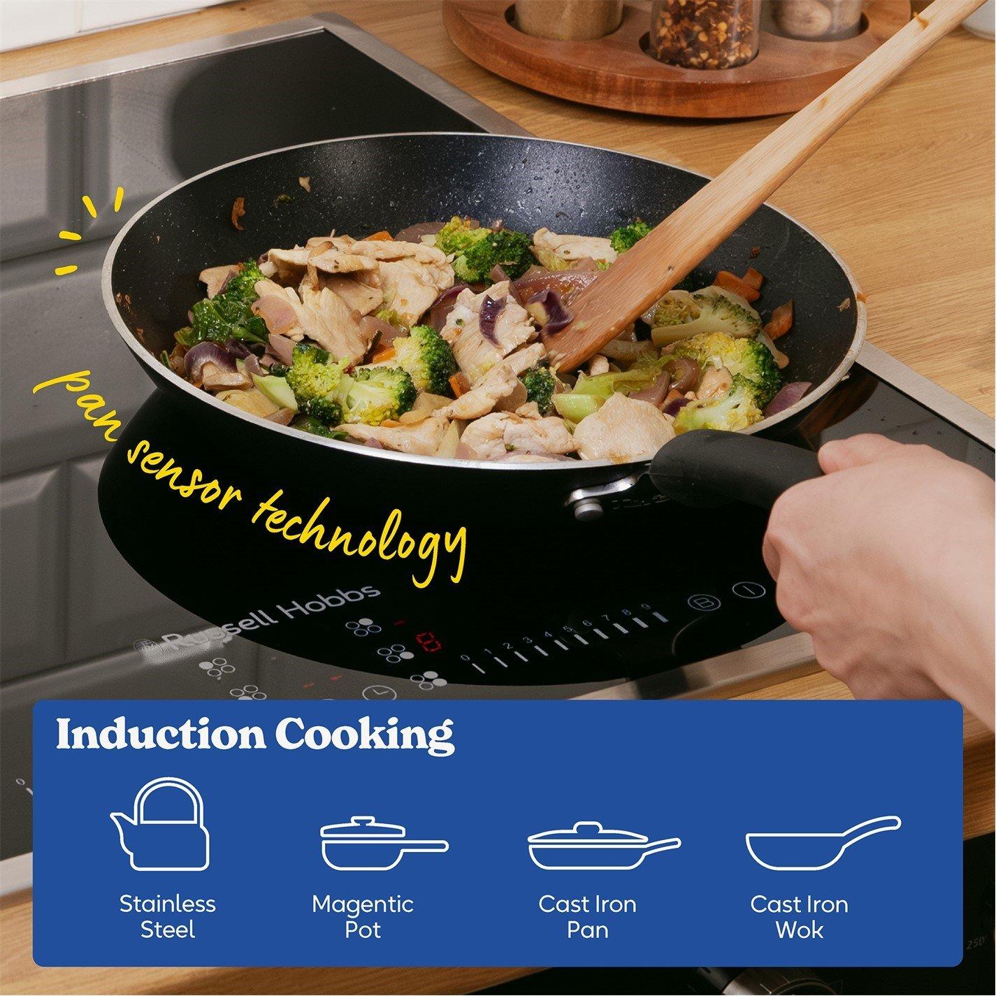 Black - Russell Hobbs - RH60IH2B414B 60cm Induction Hob Black - 5