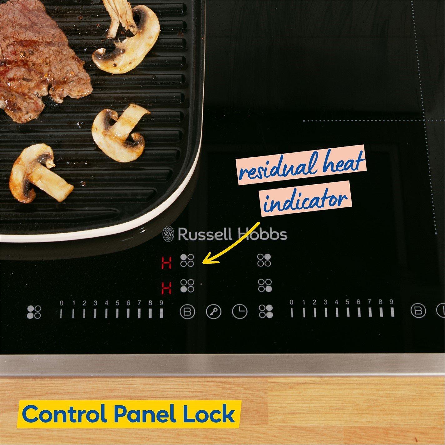 Black - Russell Hobbs - RH60IH2B414B 60cm Induction Hob Black - 7