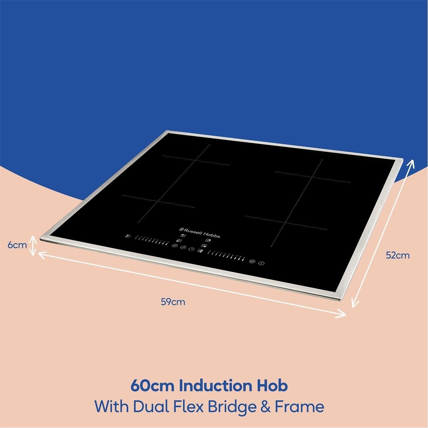 Black - Russell Hobbs - RH60IH2B414B 60cm Induction Hob Black - 9