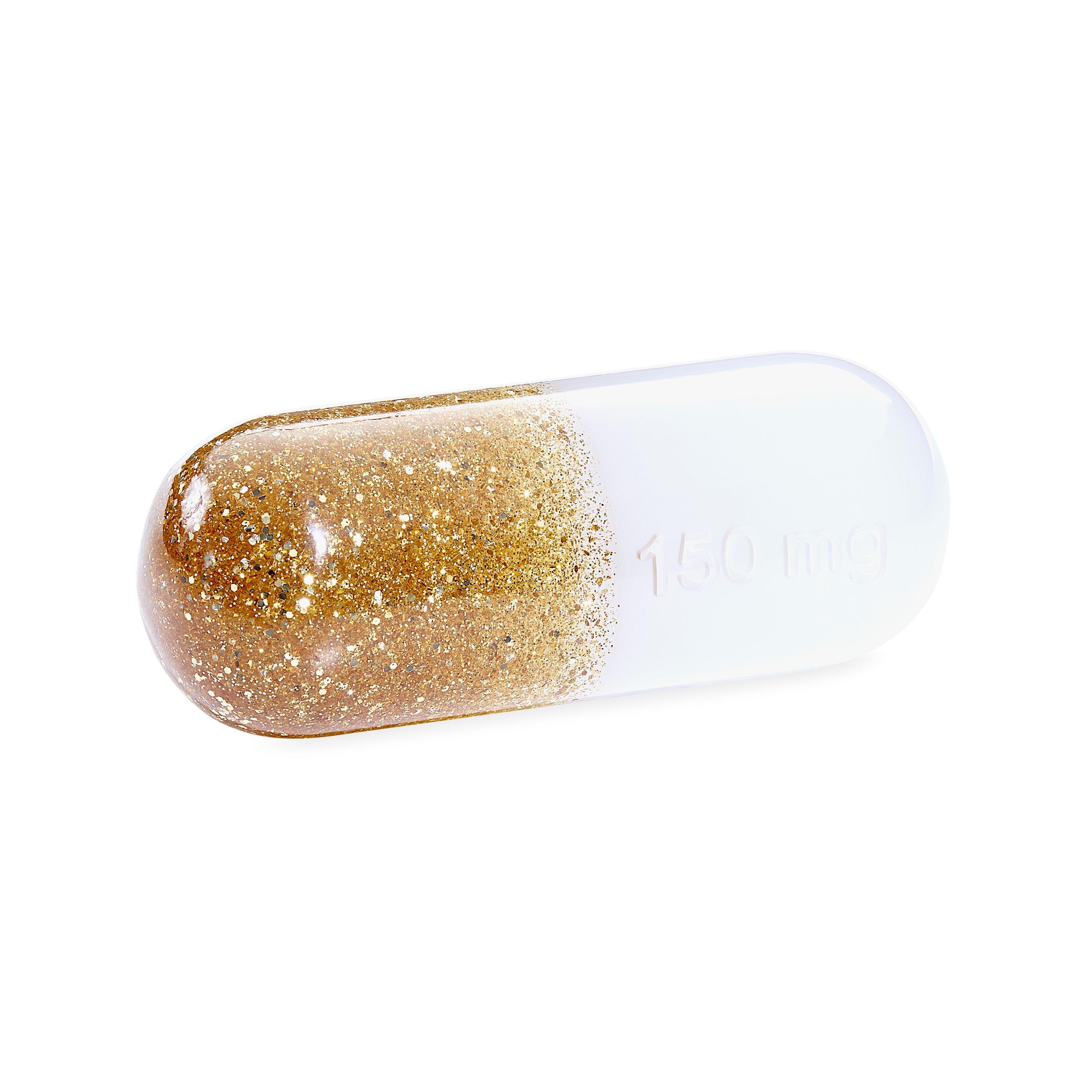 Gold - Jonathan Adler - Medium Acrylic Pill Ornament and Sculpture - 1