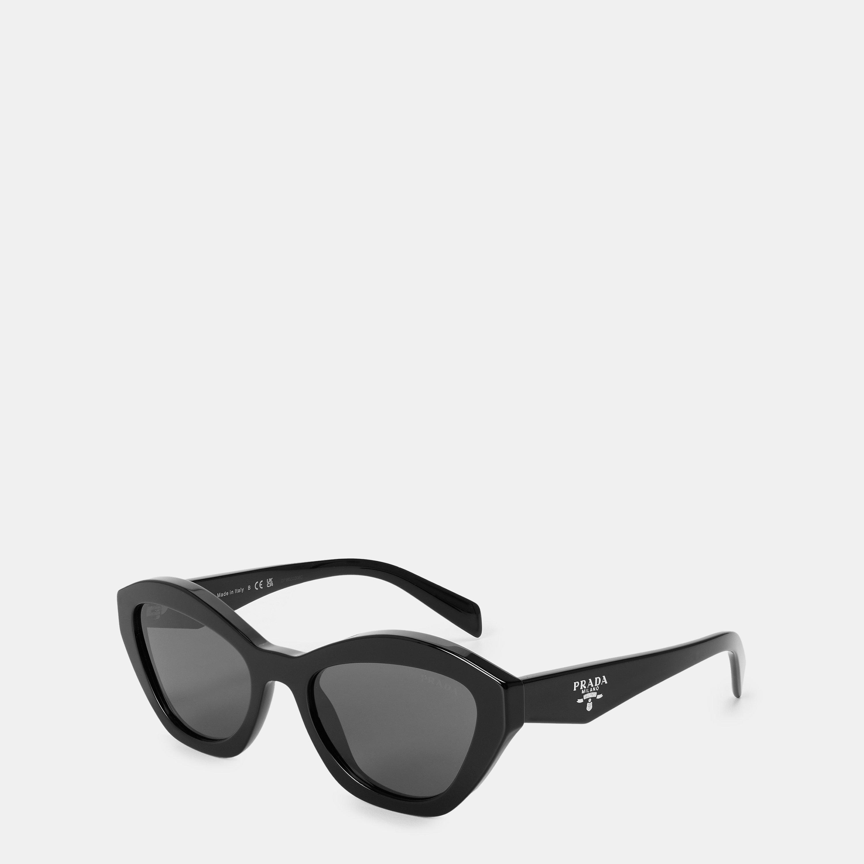 Black/Grey - Prada - Women's Symbole Sunglasses - 1