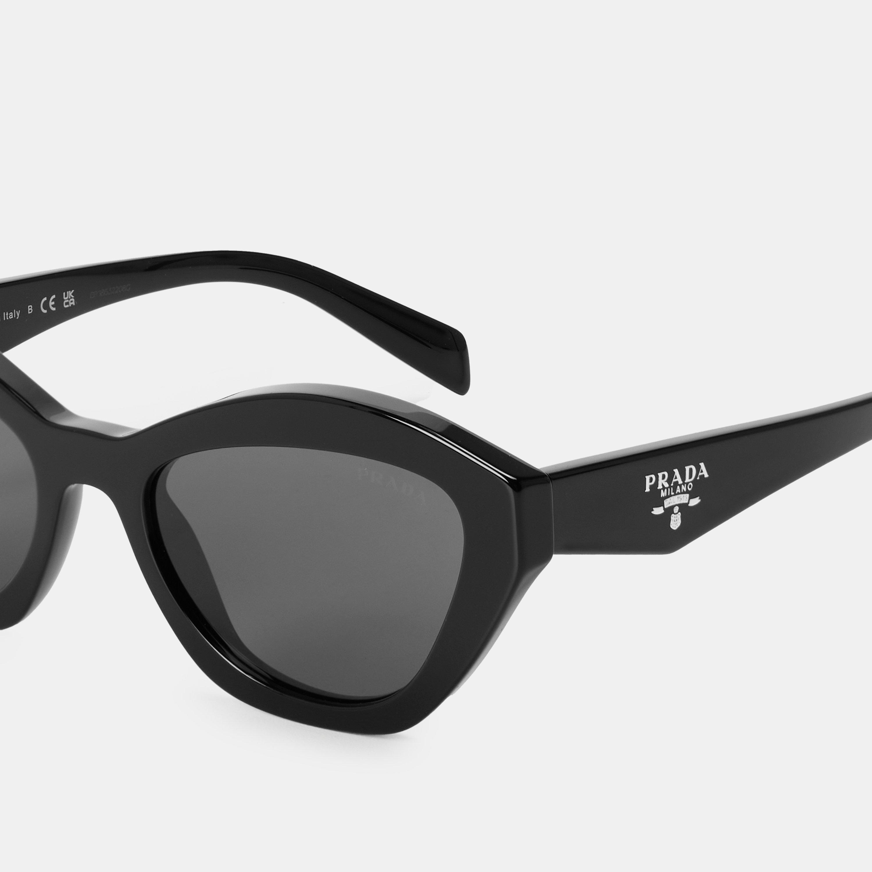 Black/Grey - Prada - Women's Symbole Sunglasses - 4