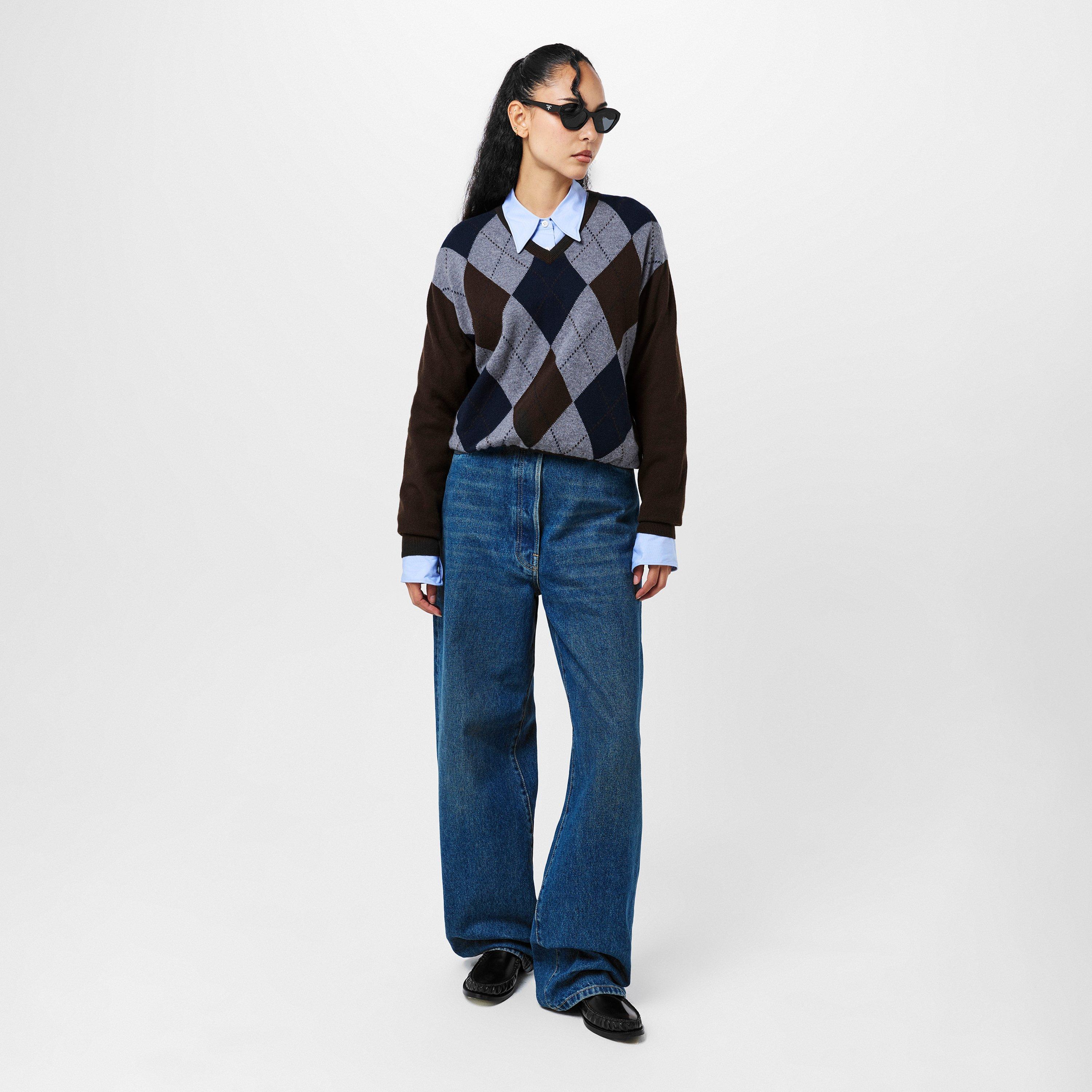 Black/Grey - Prada - Women's Symbole Sunglasses - 6