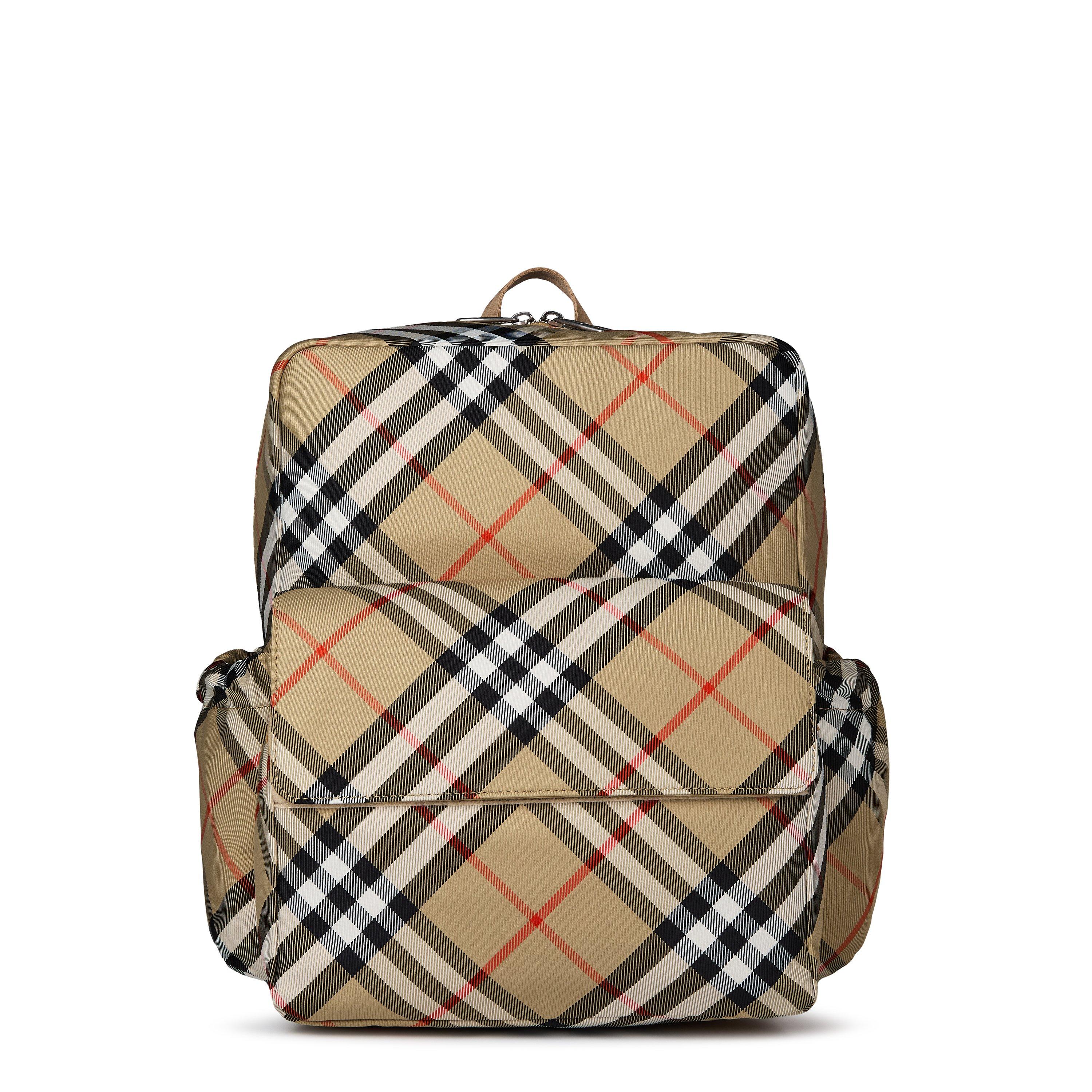 Beige  B9368 - Burberry - Check Backpack Juniors - 1