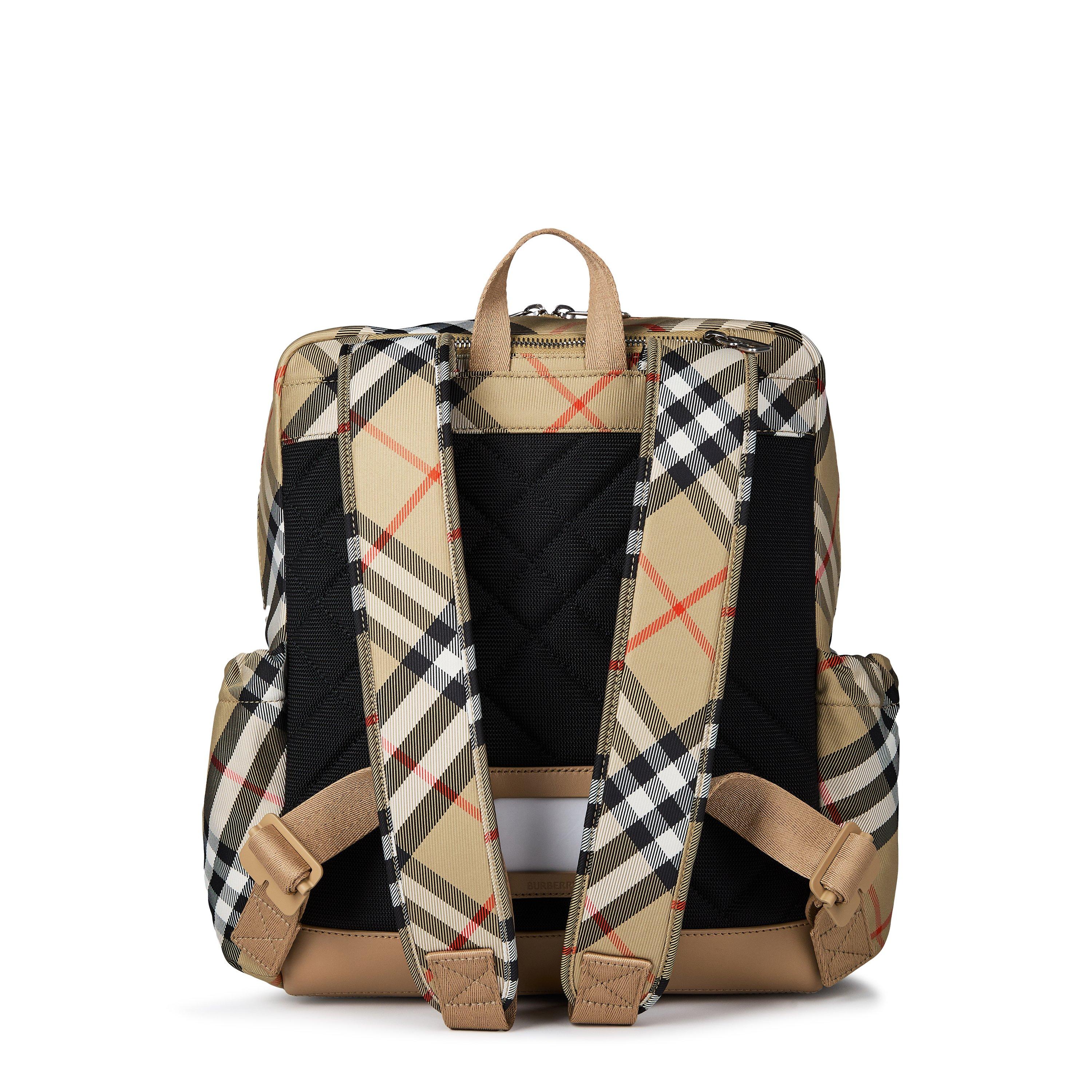 Beige  B9368 - Burberry - Check Backpack Juniors - 2