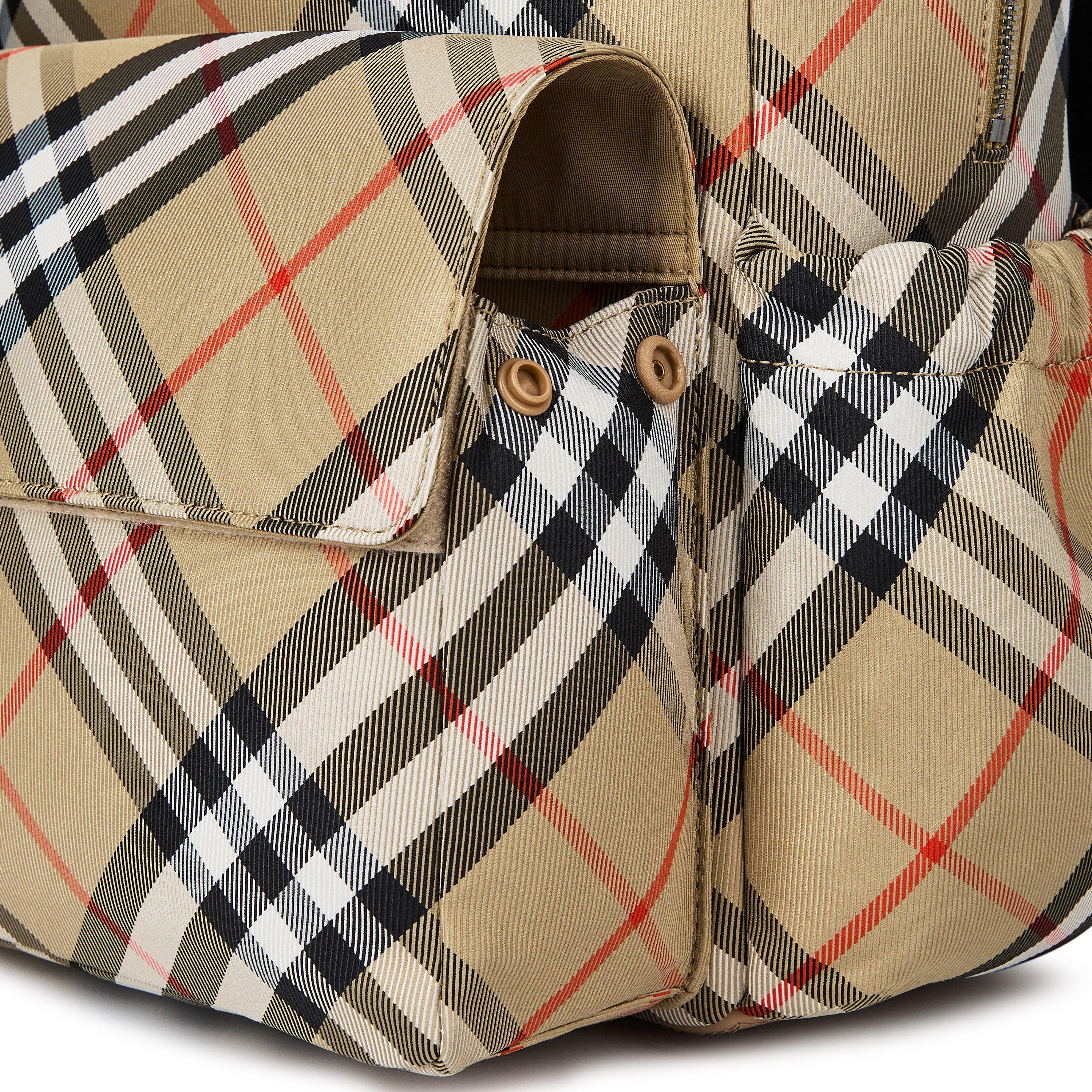 Beige  B9368 - Burberry - Check Backpack Juniors - 3