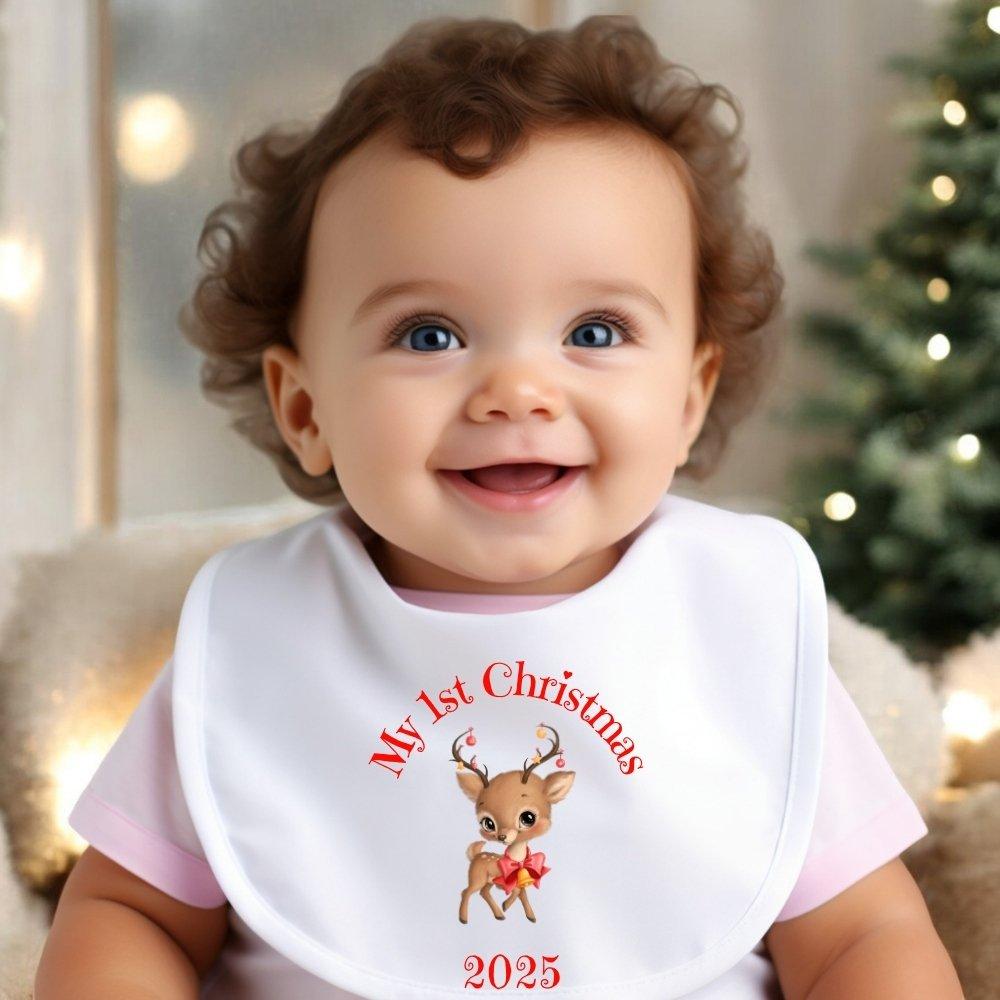 Aye Do Gifts My 1st Christmas 2025 Reindeer Baby Bib 7754-BBYbi