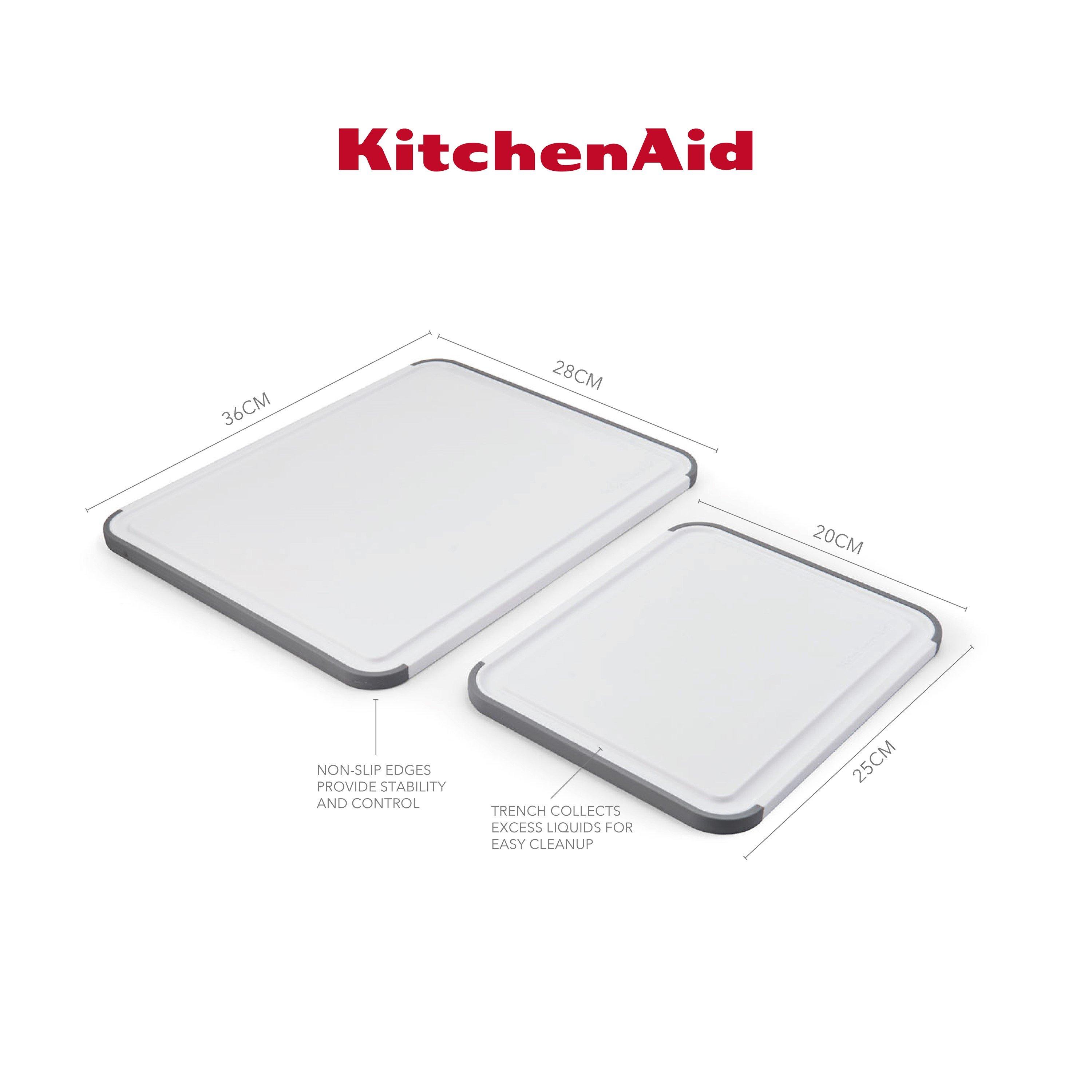White - KitchenAid - Classic 2pc Chopping Board - 2