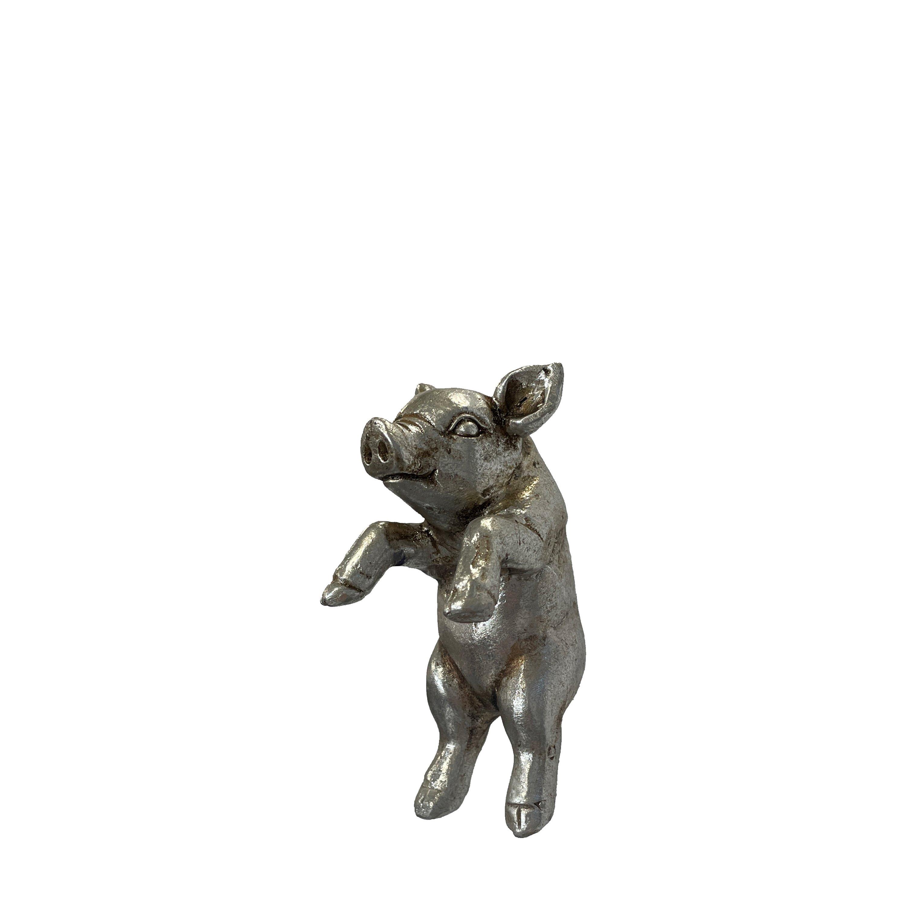Silver - Gallery - Peter Piglet Pot Hanger Grey (Pack Of 2) - 1