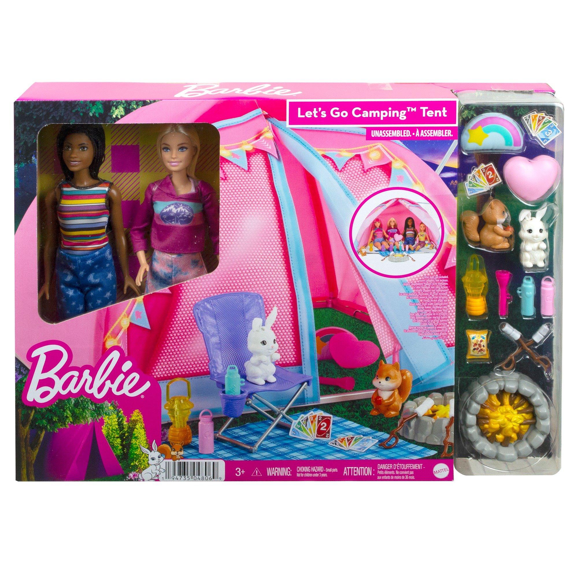 Tent & Dolls - Barbie - Unisex Kids' Fashion Doll - 1