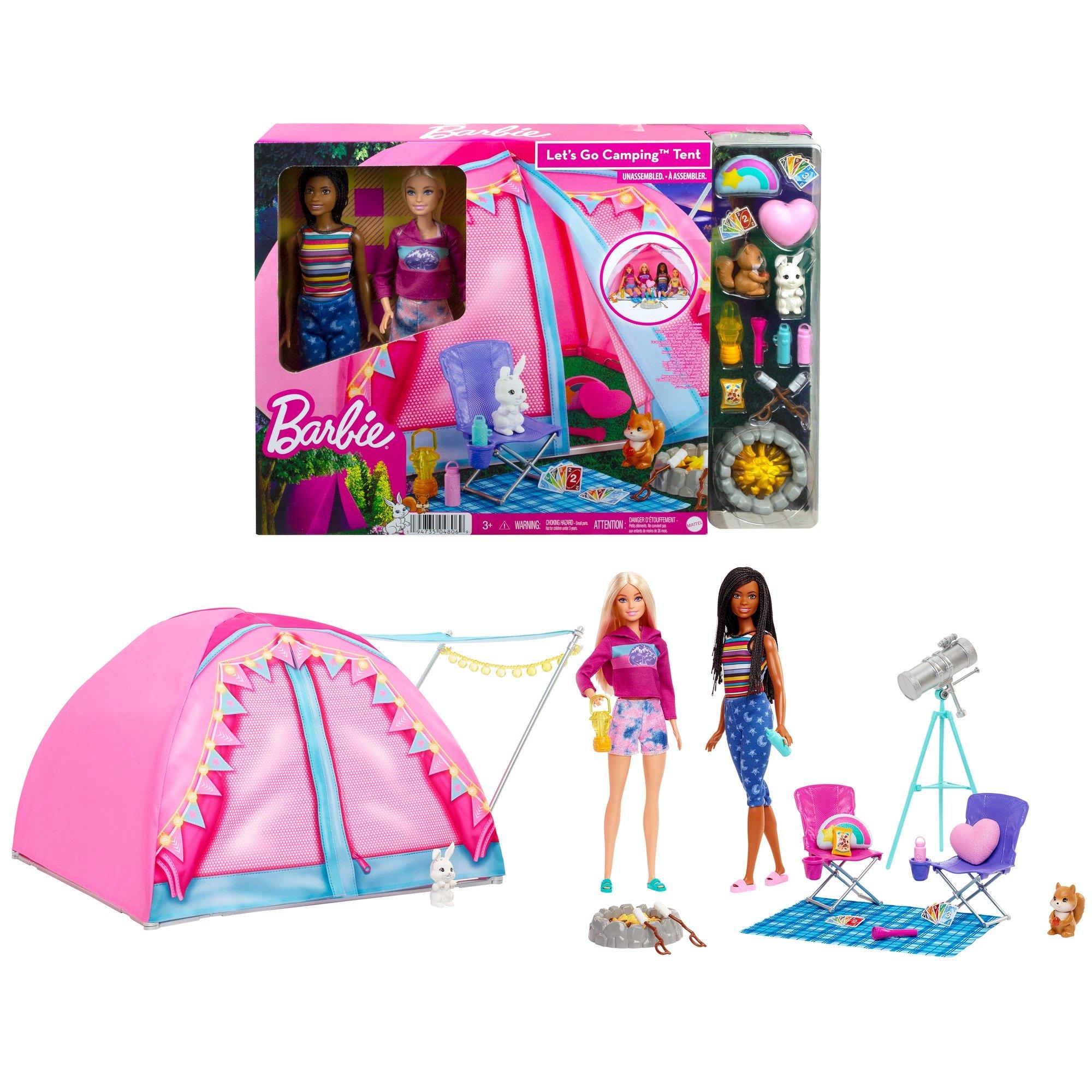 Tent & Dolls - Barbie - Unisex Kids' Fashion Doll - 2