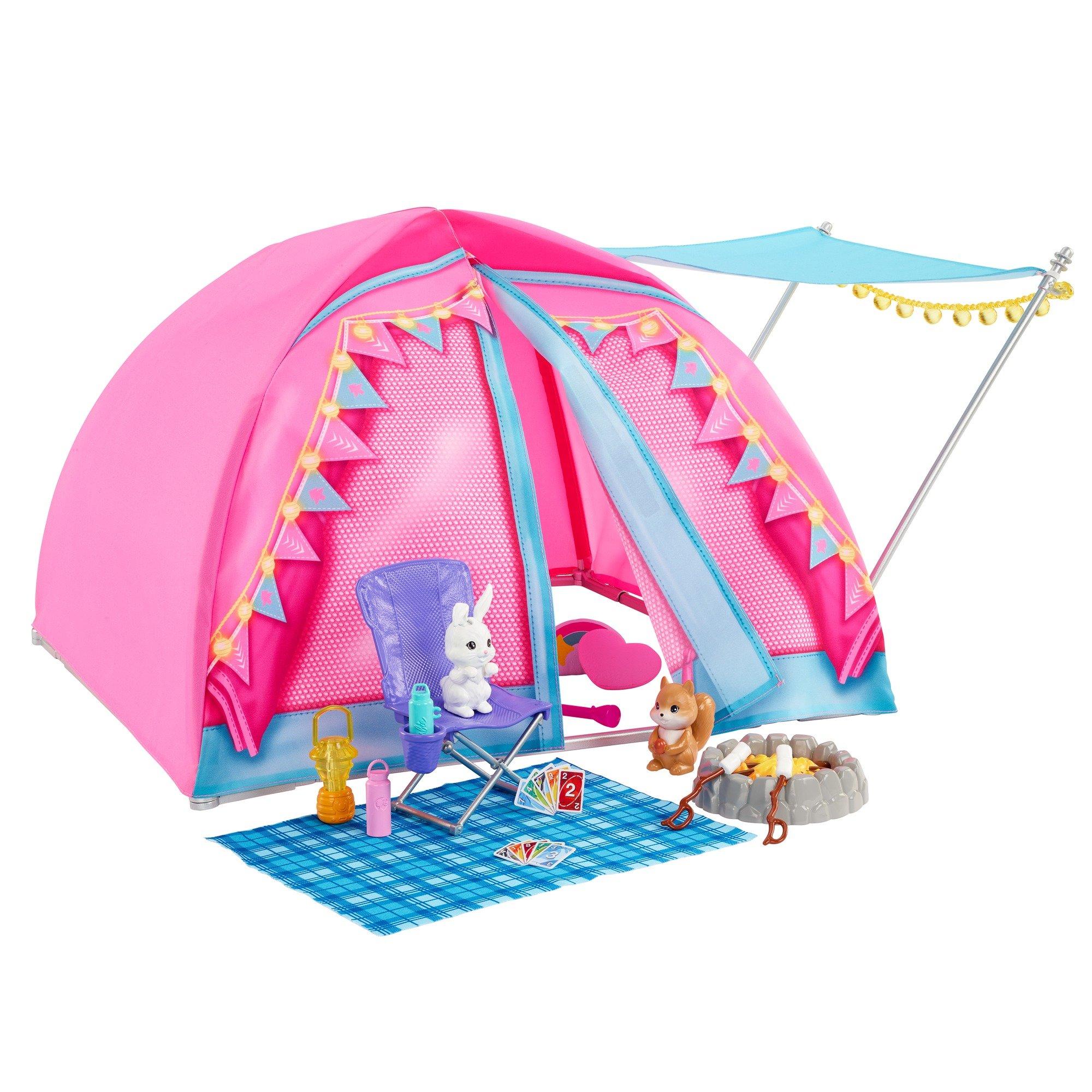 Tent & Dolls - Barbie - Unisex Kids' Fashion Doll - 3