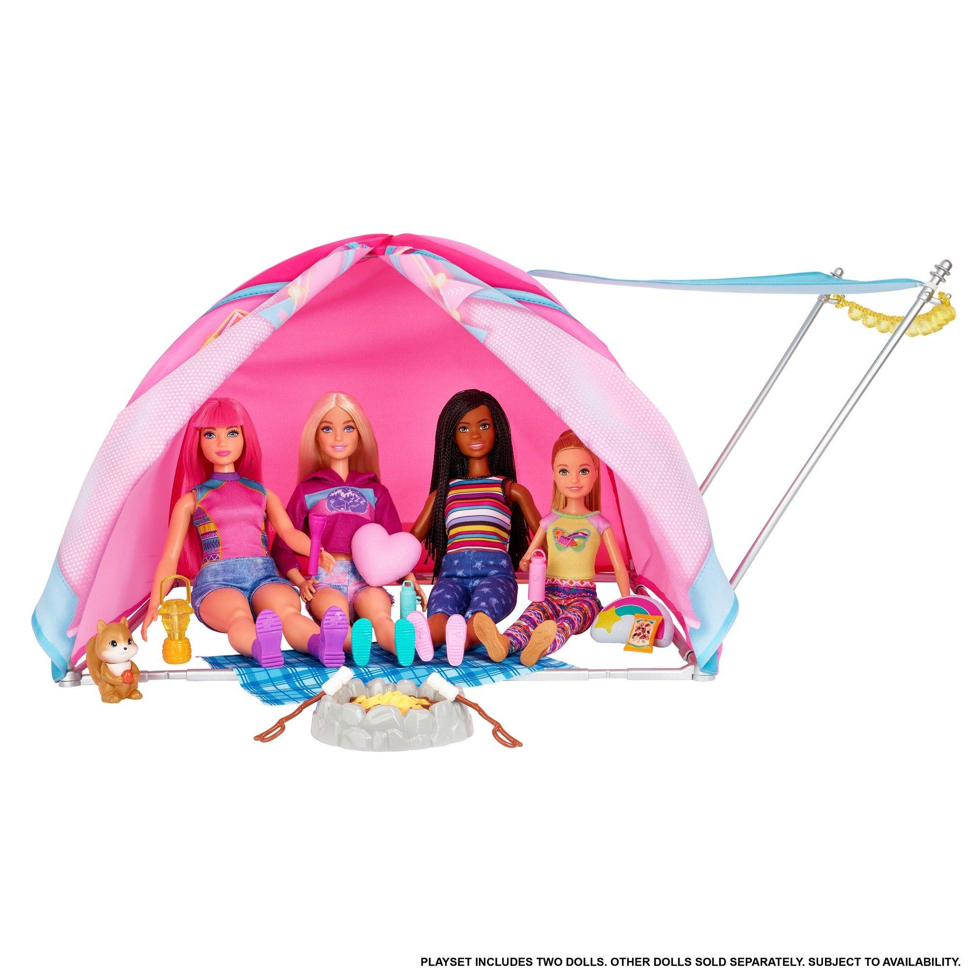 Tent & Dolls - Barbie - Unisex Kids' Fashion Doll - 4