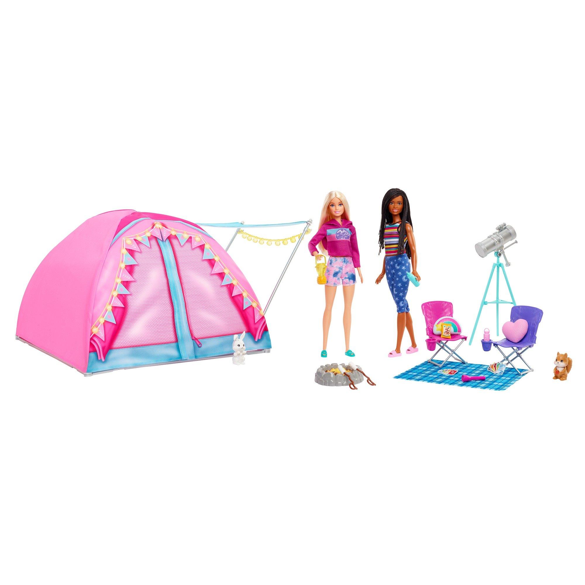 Tent & Dolls - Barbie - Unisex Kids' Fashion Doll - 7