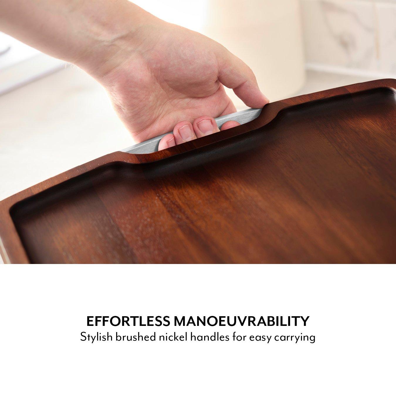 Walnut - SURLATABLE - Core Rectangular Serving Tray - 5