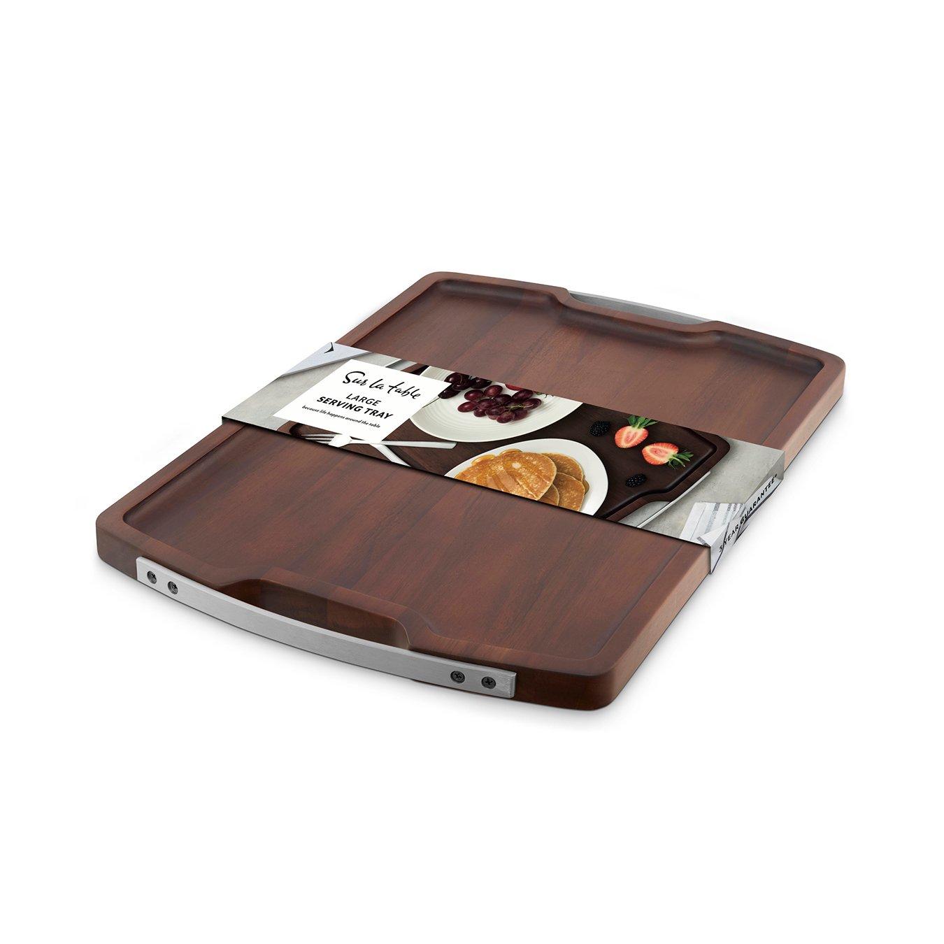Walnut - SURLATABLE - Core Rectangular Serving Tray - 9