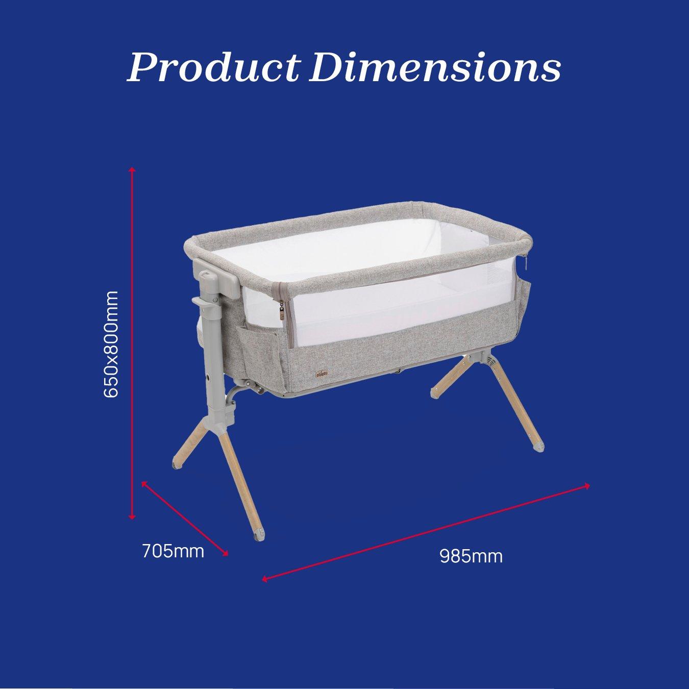 None - Chicco - Next2Me Armonia Bedside Crib - 5