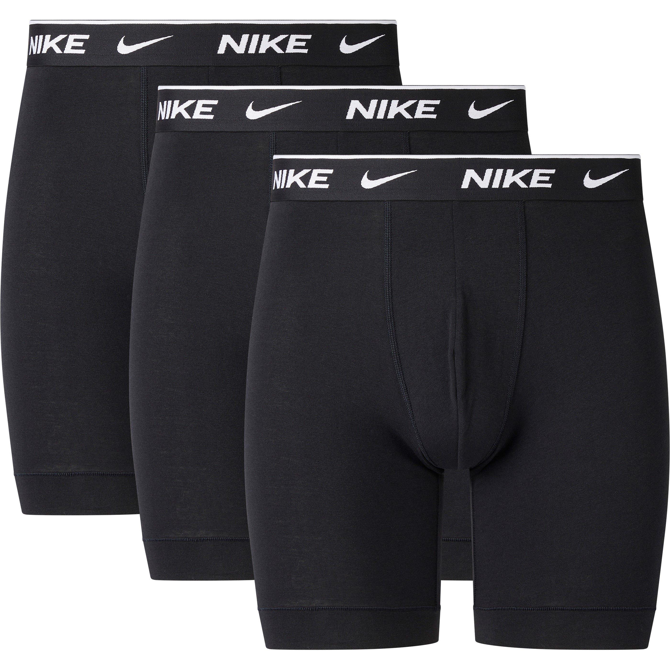 Black - Nike - 3 Pack Long Boxers Mens - 1