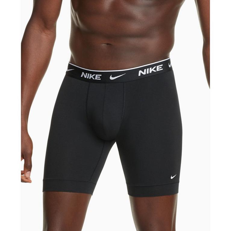 Noir - Nike - 3 Pack Long Boxers Mens - 2