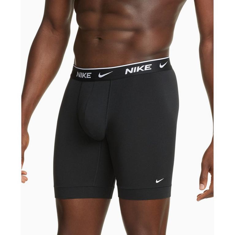 Noir - Nike - 3 Pack Long Boxers Mens - 3