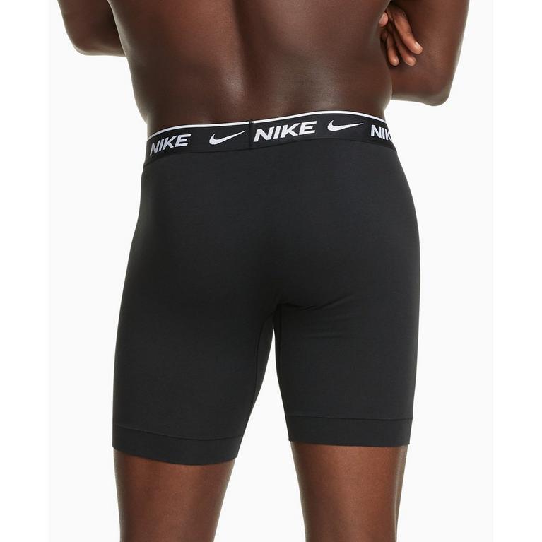 Noir - Nike - 3 Pack Long Boxers Mens - 4