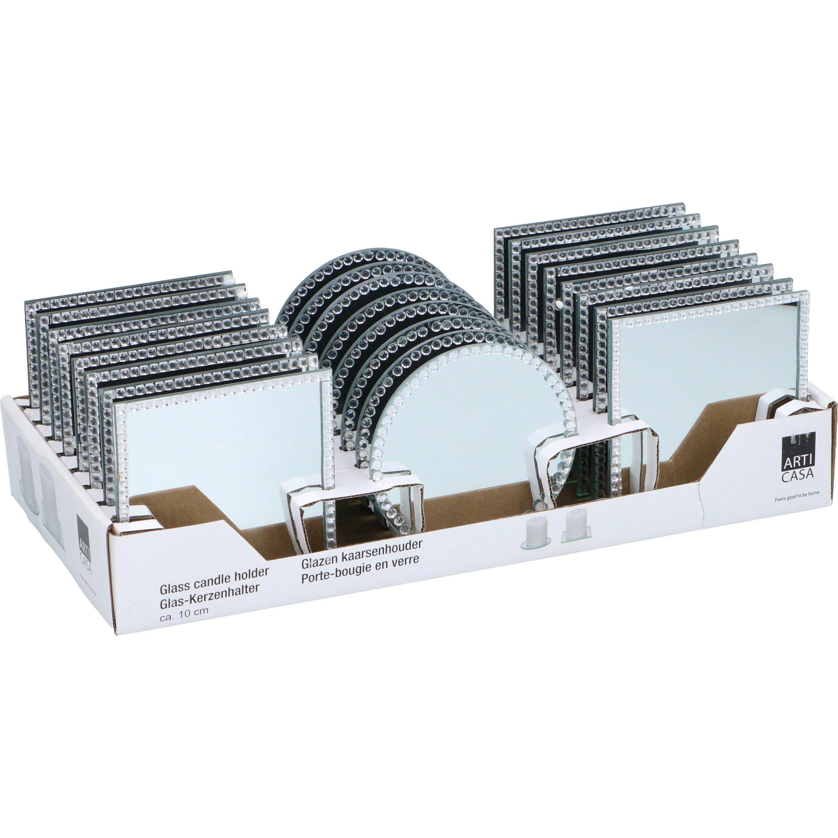 None - Arti Casa - Glass Candle Holders - 2