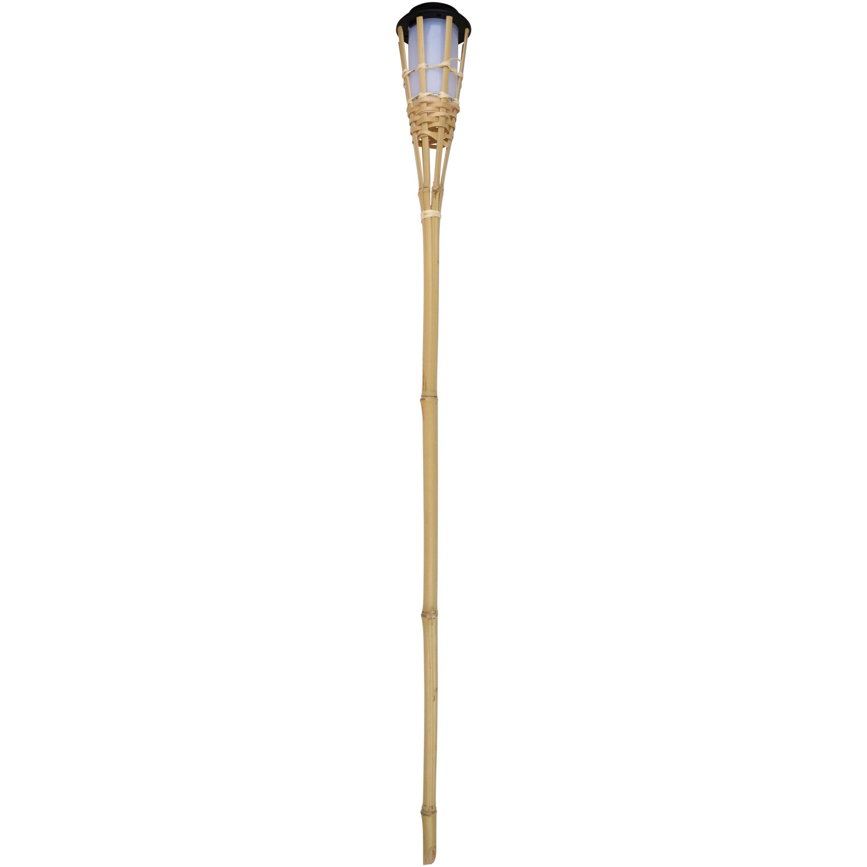 Beige - Arti Casa - Solar Garden Torch Bamboo - 2