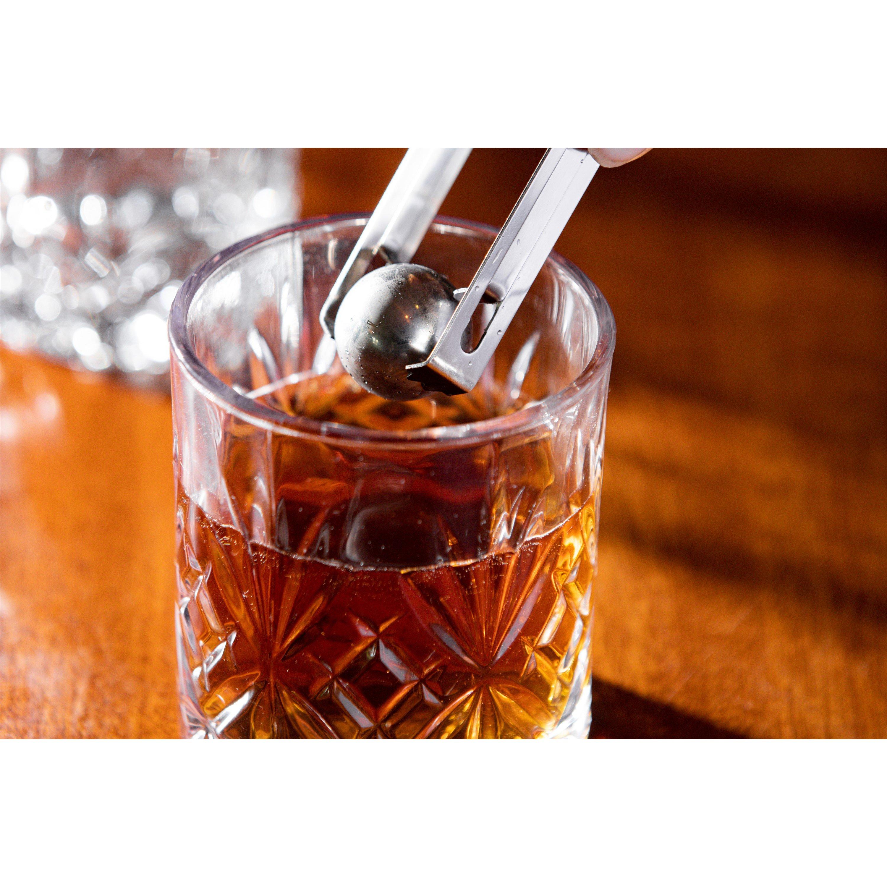 Clear - BarCraft - Whiskey Glass and Stone Set in Gift Box - 4