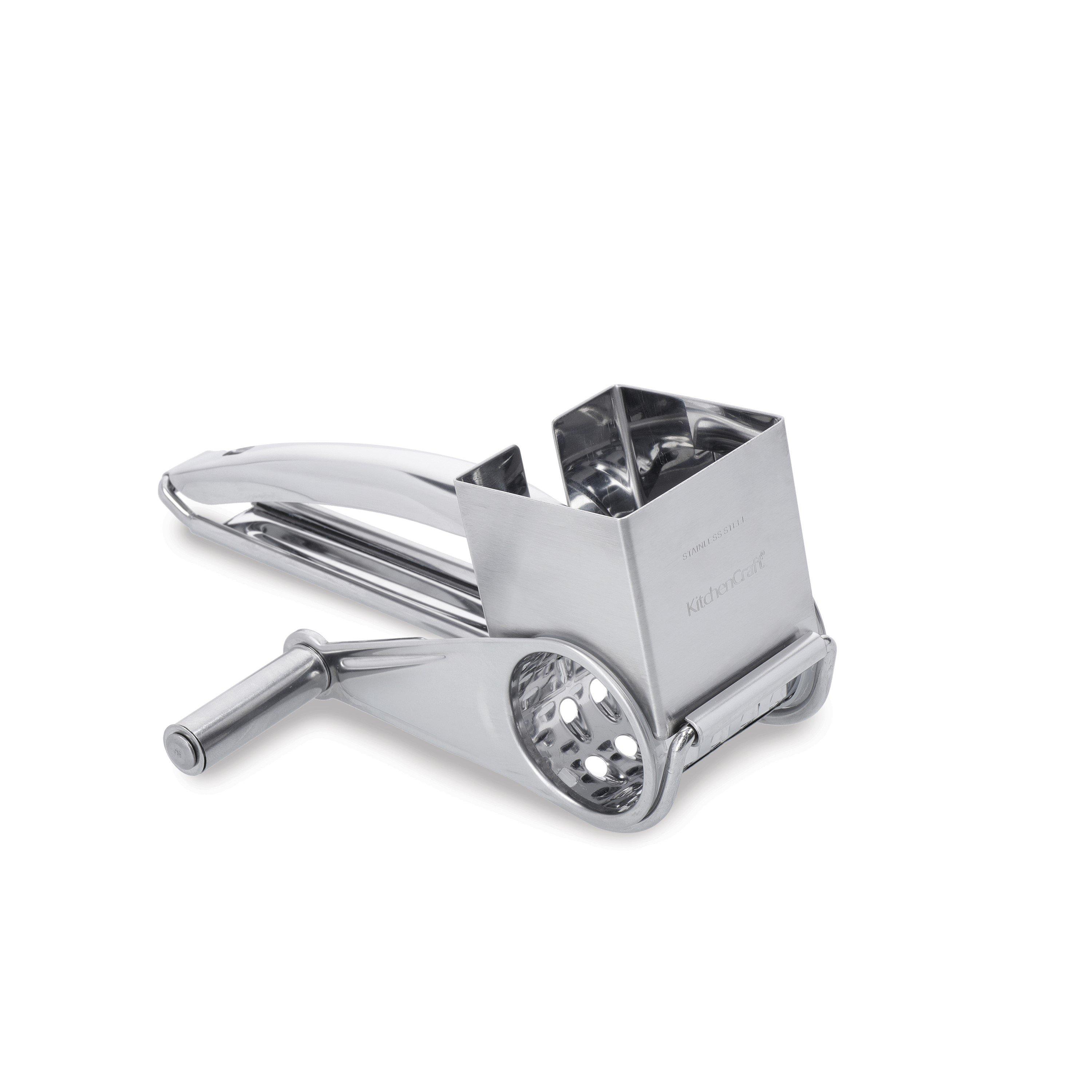 Silver - KitchenCraft - KitchenCraft Stainless Steel Rotary Grater - 1