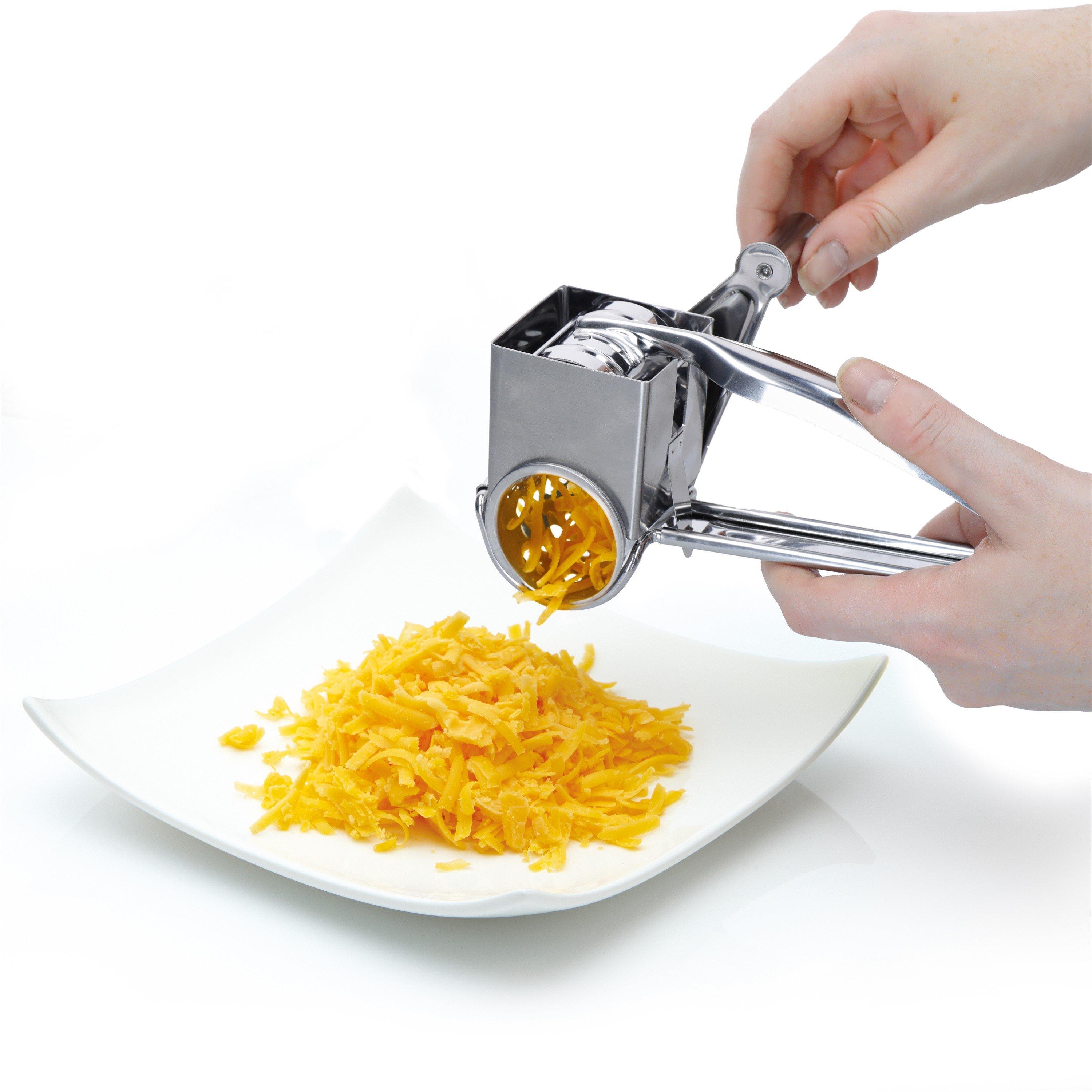 Silver - KitchenCraft - KitchenCraft Stainless Steel Rotary Grater - 2