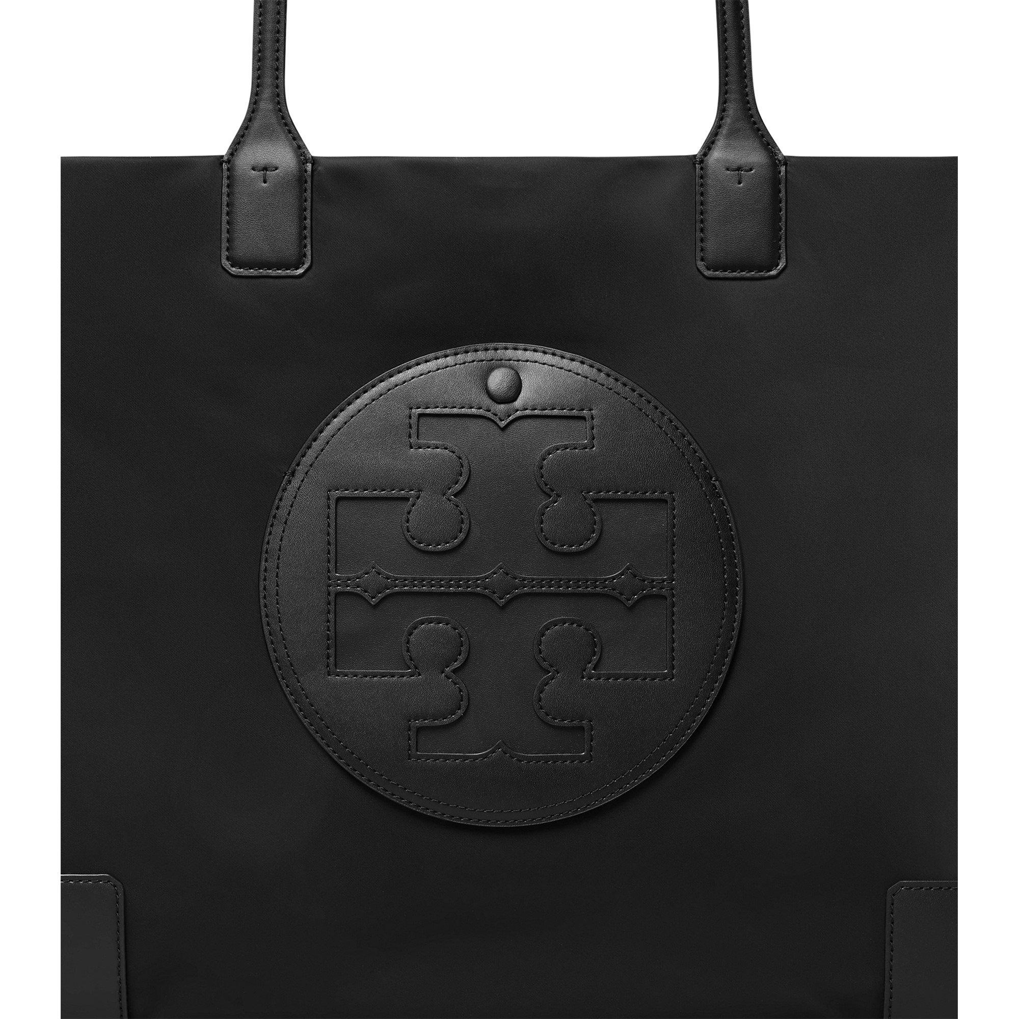 Black - Tory Burch - Large Ella Tote Bag - 4